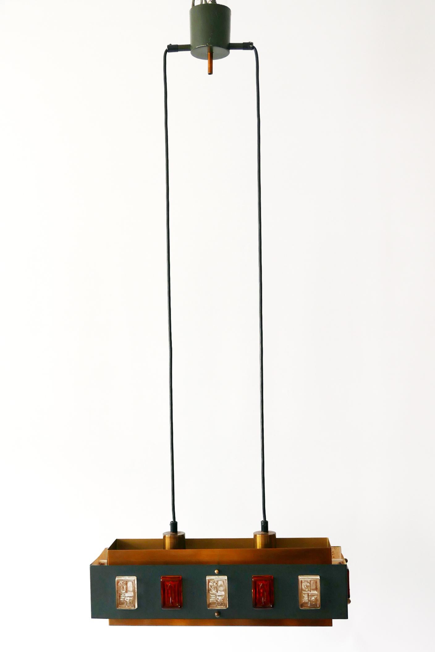 Pendant Lamp by Einar Backström & Erik Höglund for Boda Glasbruk, Sweden, 1960s 2