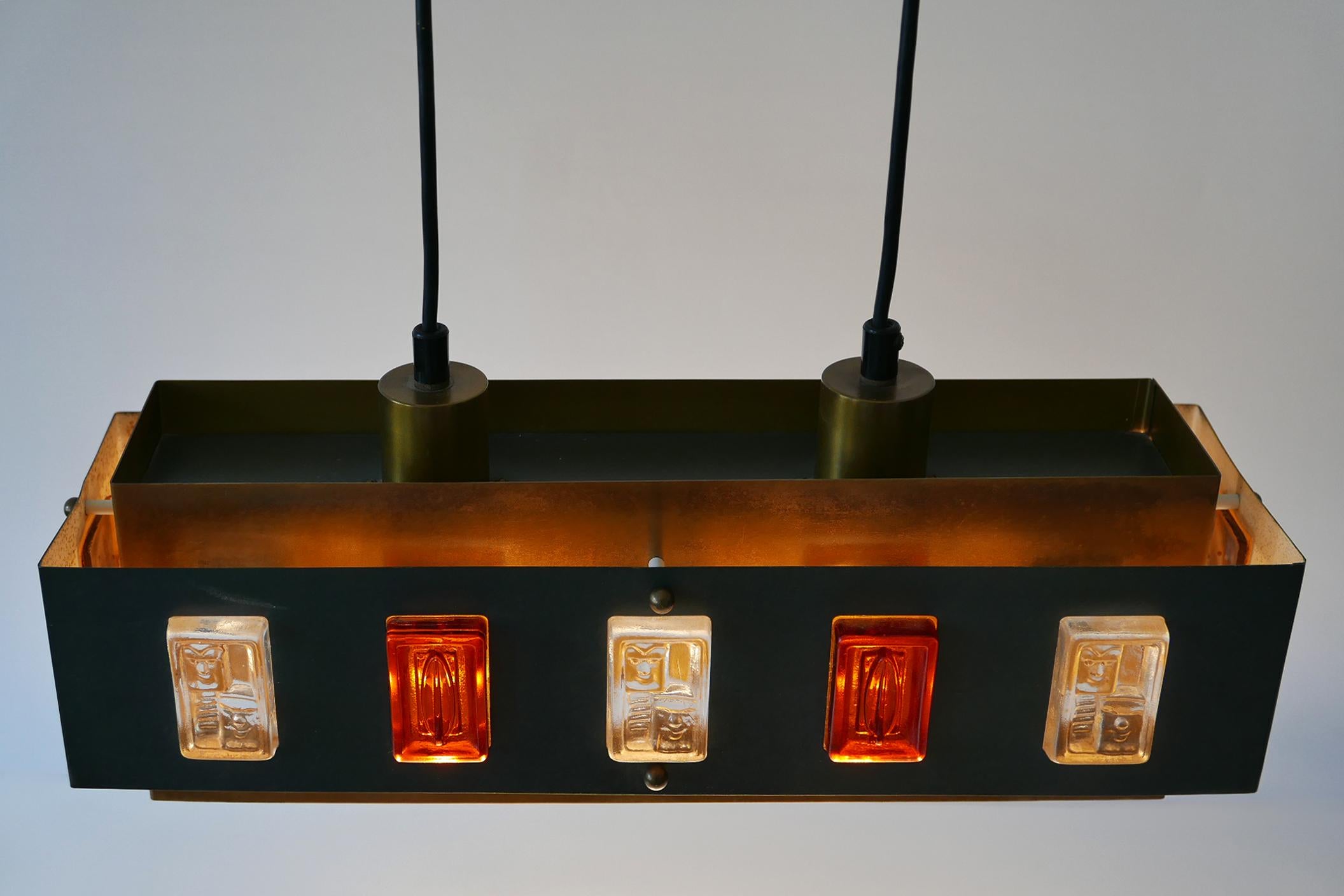 Pendant Lamp by Einar Backström & Erik Höglund for Boda Glasbruk, Sweden, 1960s 8