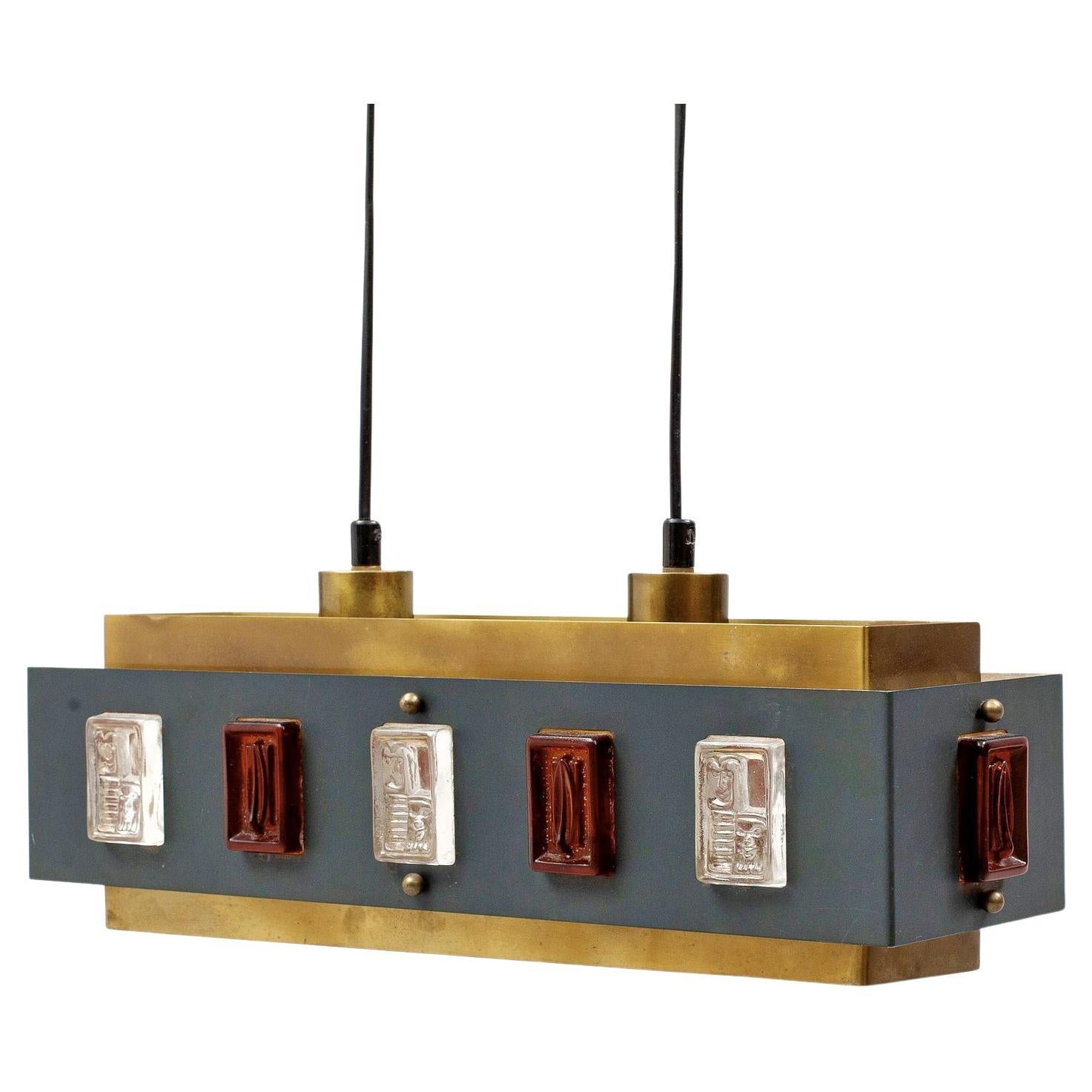 Pendant Lamp by Einar Backström & Erik Höglund for Boda Glasbruk, Sweden, 1960s