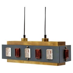 Lampada a sospensione di Einar Backström & Erik Höglund per Boda Glasbruk, Svezia, anni '60 Lampada a sospensione di Einar Backström & Erik Höglund per Boda Glasbruk, Svezia, anni '60