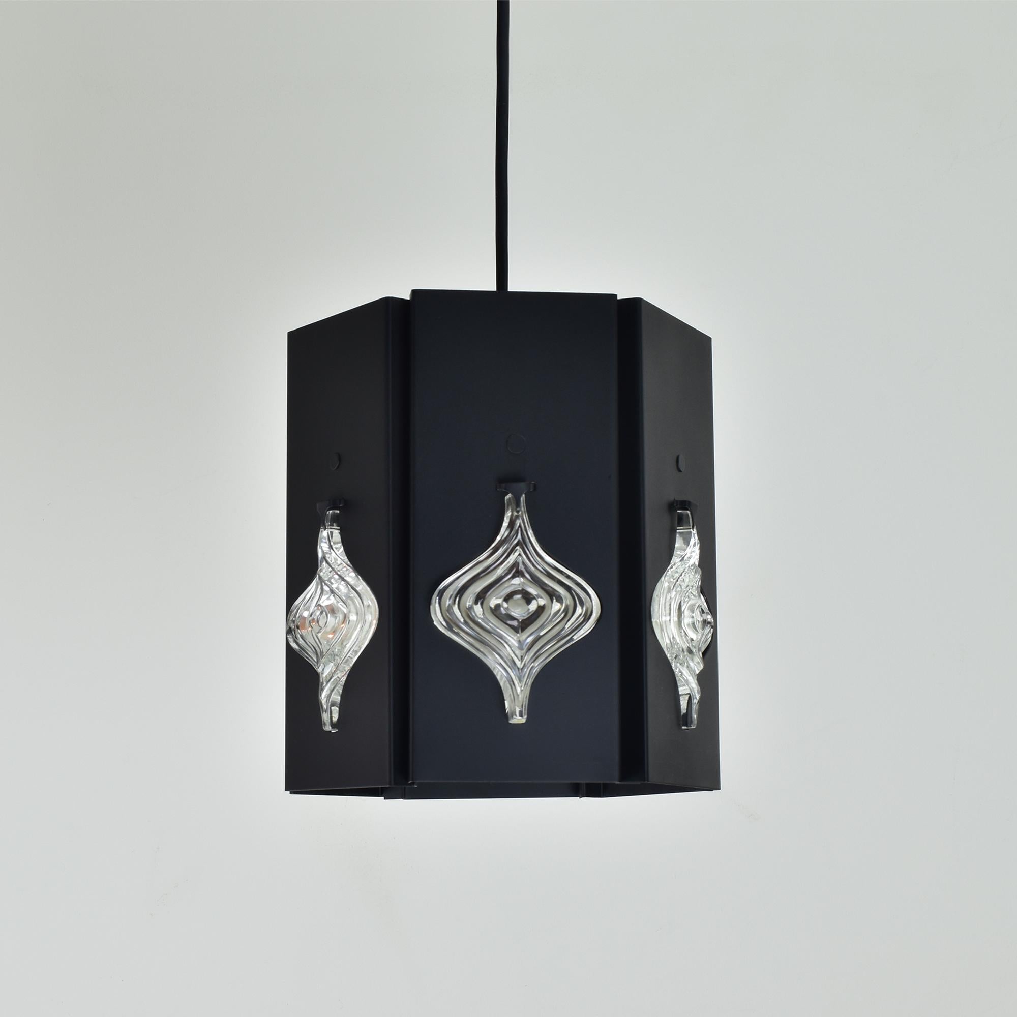 Mid-Century moderno Lampada a sospensione di Erik Höglund & Einar Bäckström Svezia, anni '60 in vendita