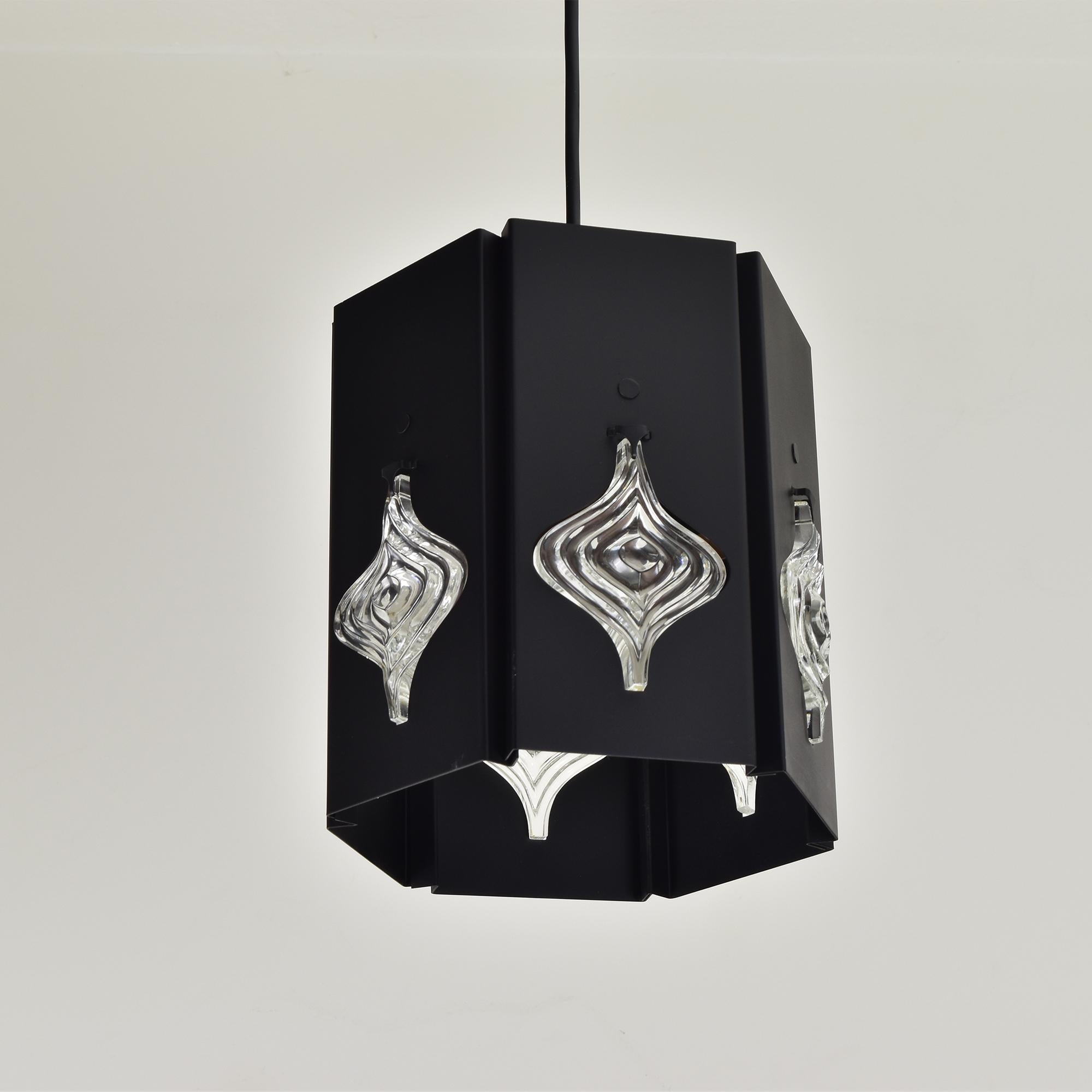 Lampada a sospensione di Erik Höglund & Einar Bäckström Svezia, anni '60 In condizioni buone in vendita a Bad Säckingen, DE