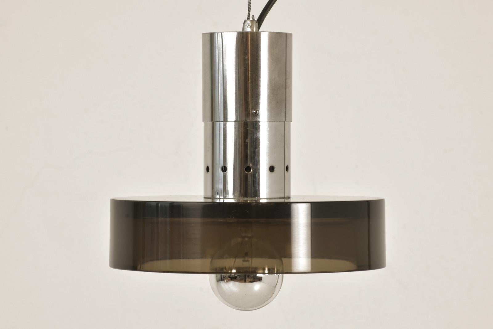 Late 20th Century Pendant Lamp by Flavio Poli for Seguso Vetri Di Arte, 1970s For Sale