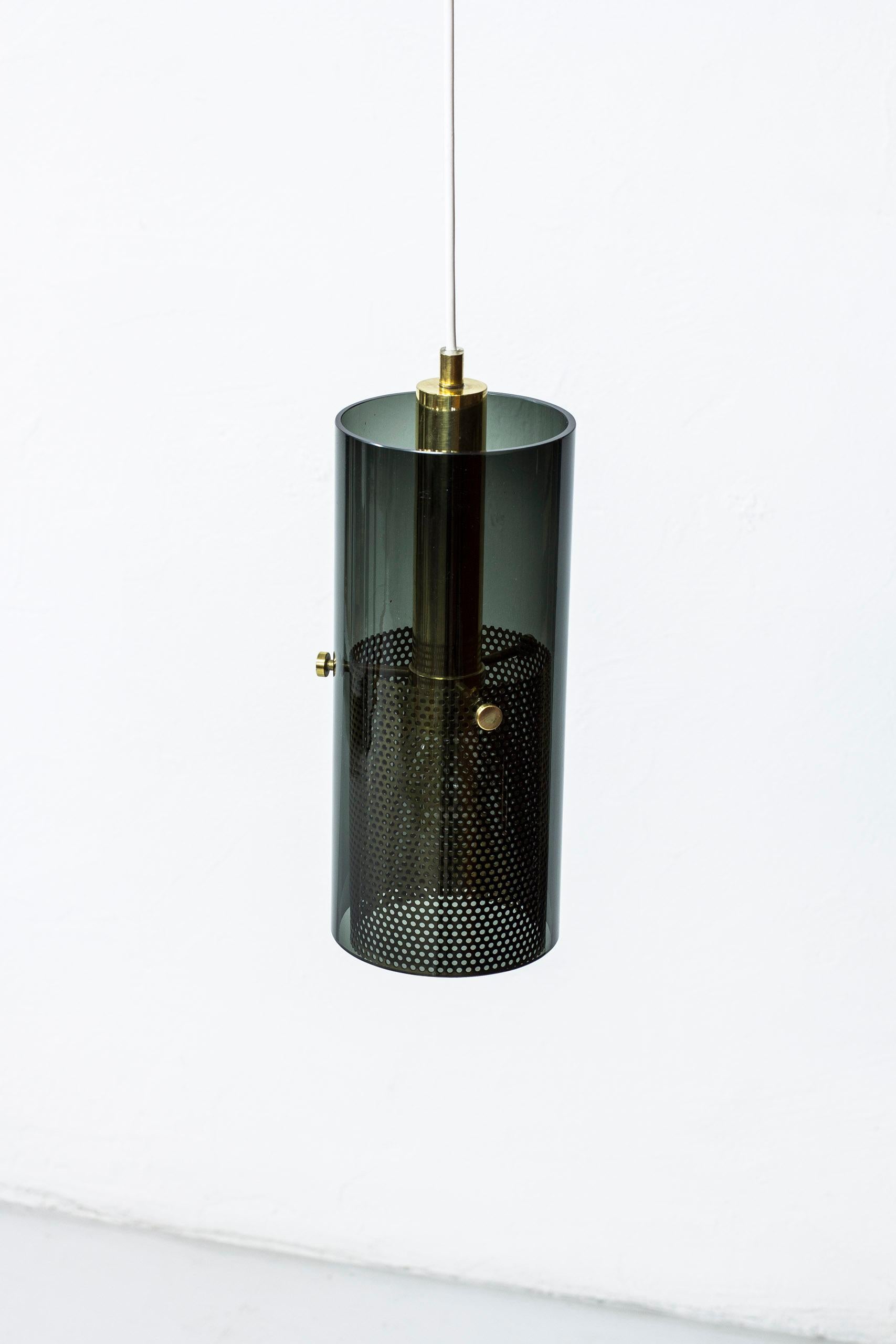 Brass Pendant Lamp by Hans Agne Jakobsson, Sweden, 1960s For Sale