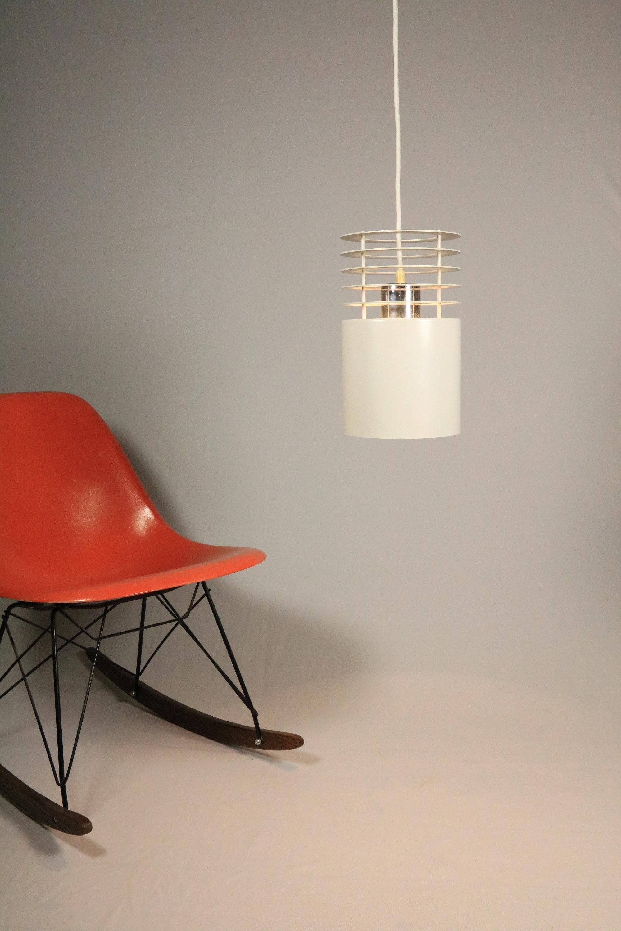 Metal Pendant Lamp by Jo Hammerborg for Fog and Mørup, Model Hydra 1, 1970s For Sale