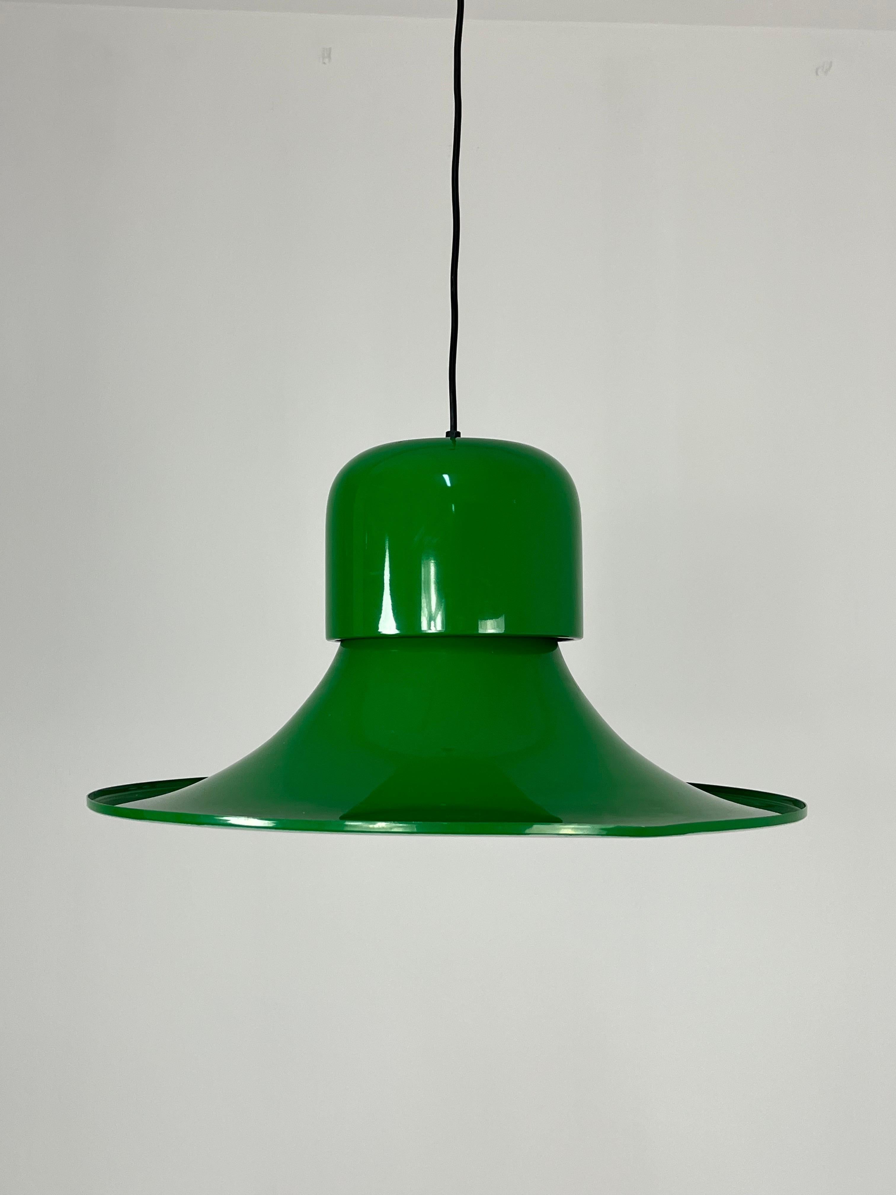 Pendant Lamp by Joe Colombo For Stilnovo 1960s, Large Diameter 64 cm For Sale 5