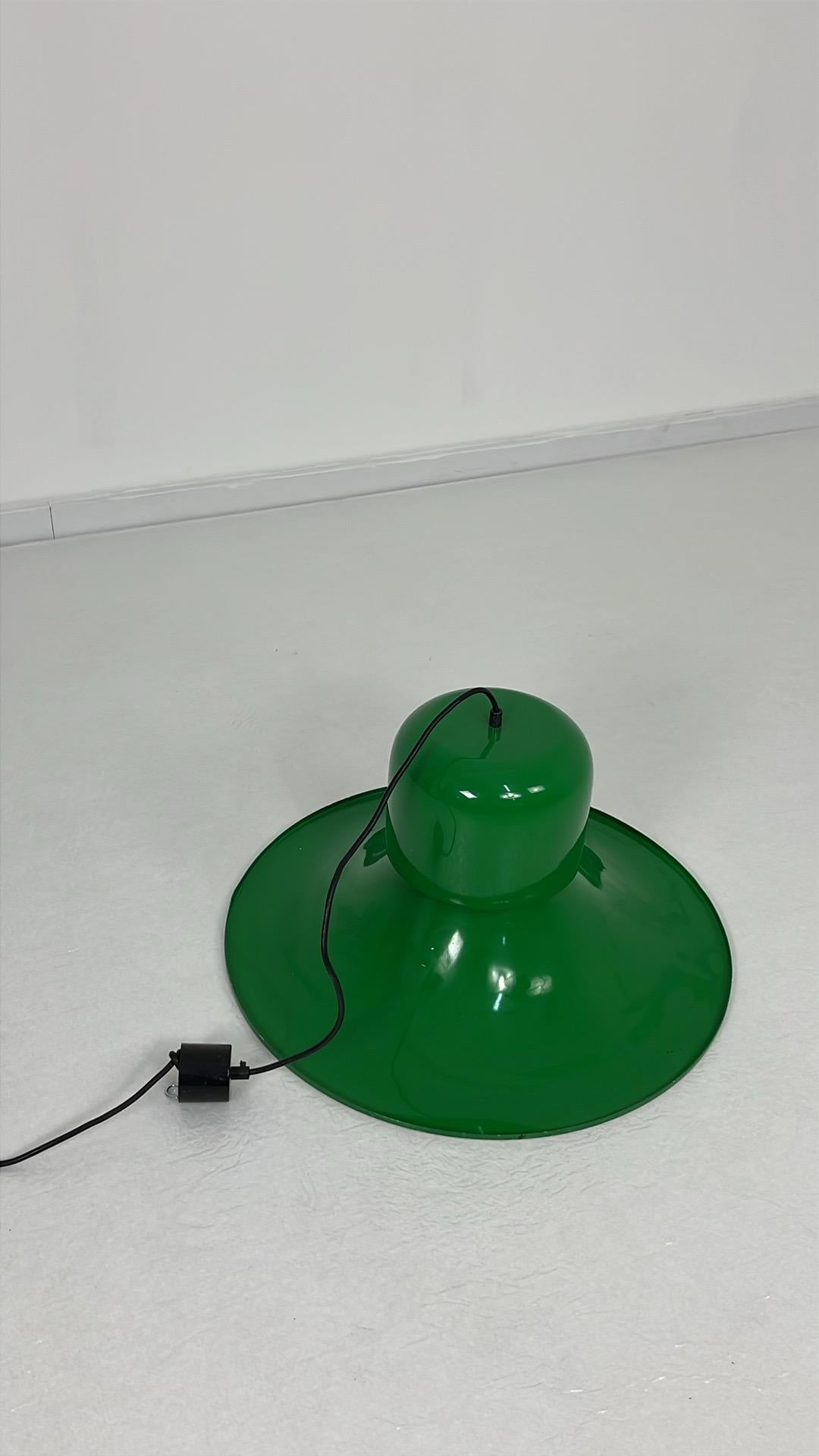 Pendant Lamp by Joe Colombo For Stilnovo 1960s, Large Diameter 64 cm For Sale 11