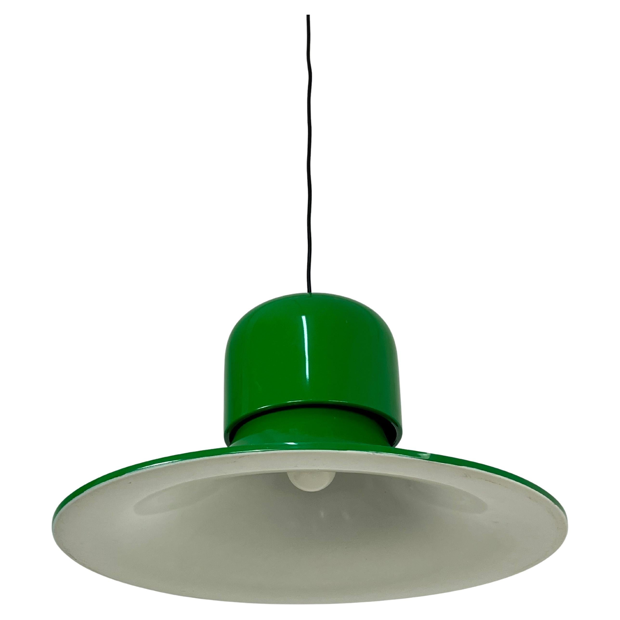 Pendant Lamp by Joe Colombo For Stilnovo 1960s, Large Diameter 64 cm
