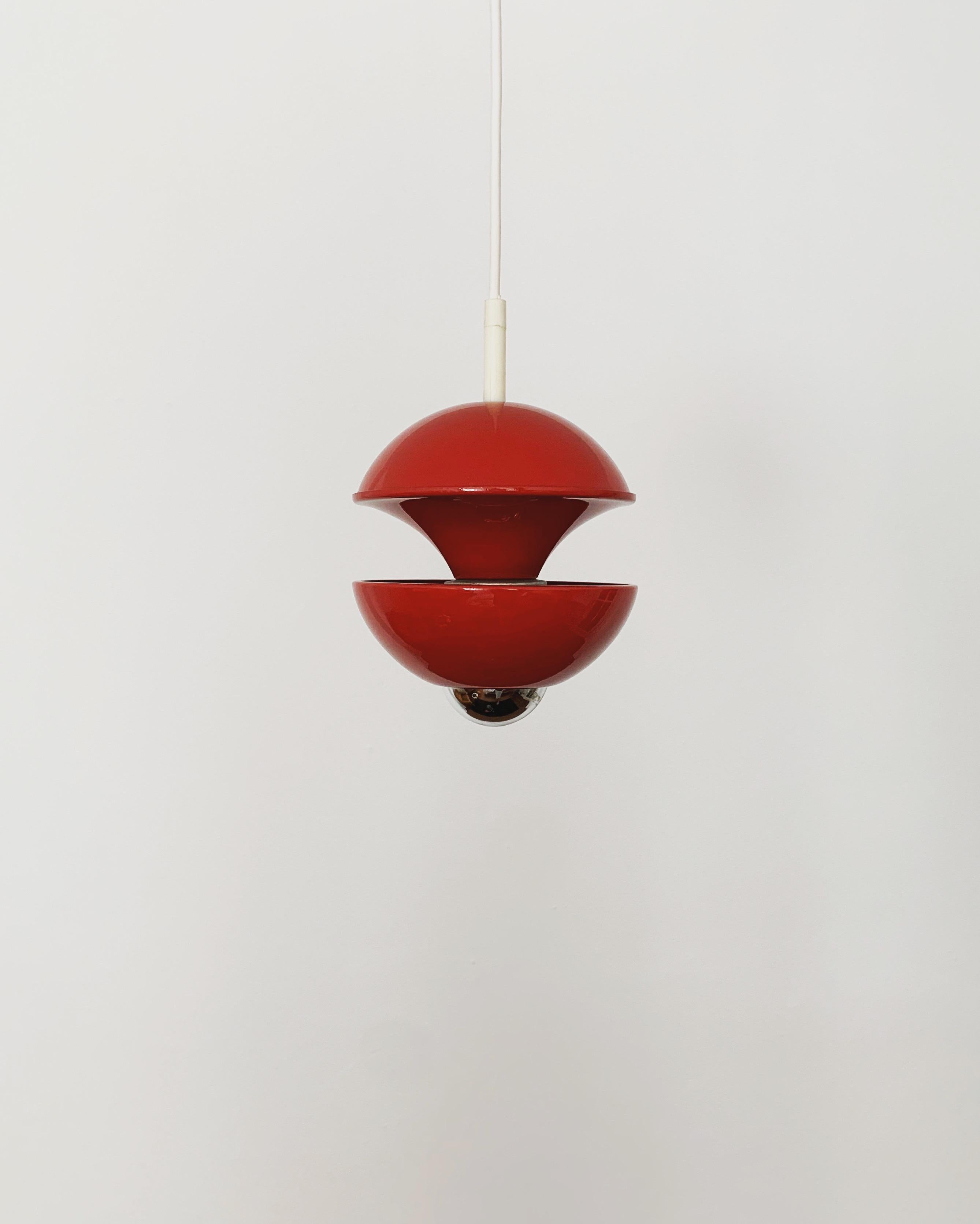 Mid-Century moderno Lampada a sospensione di Klaus Hempel per Kaiser Leuchten in vendita