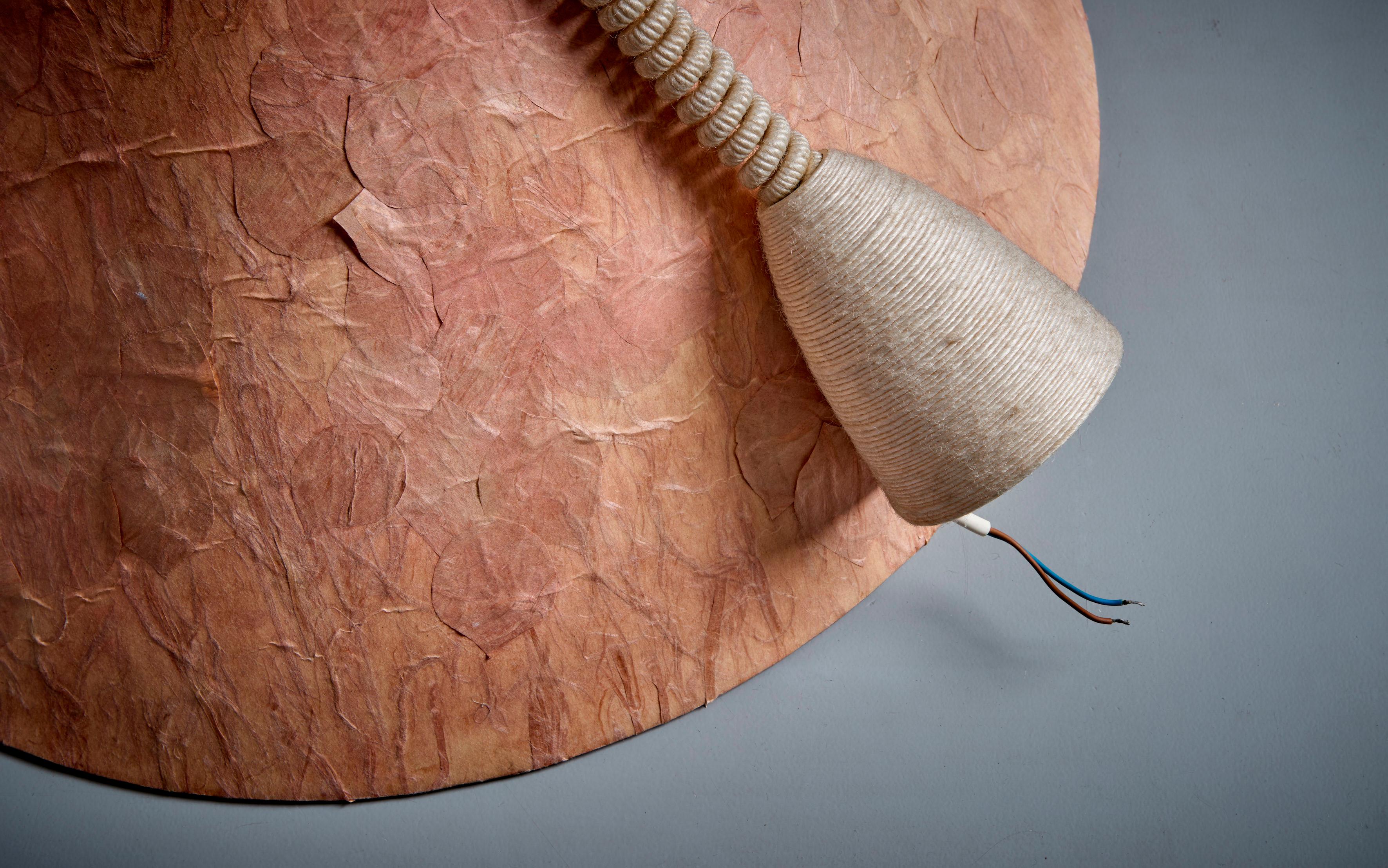 Pendant Lamp by Marianne Koplin with Paper Shade In Fair Condition For Sale In Berlin, DE