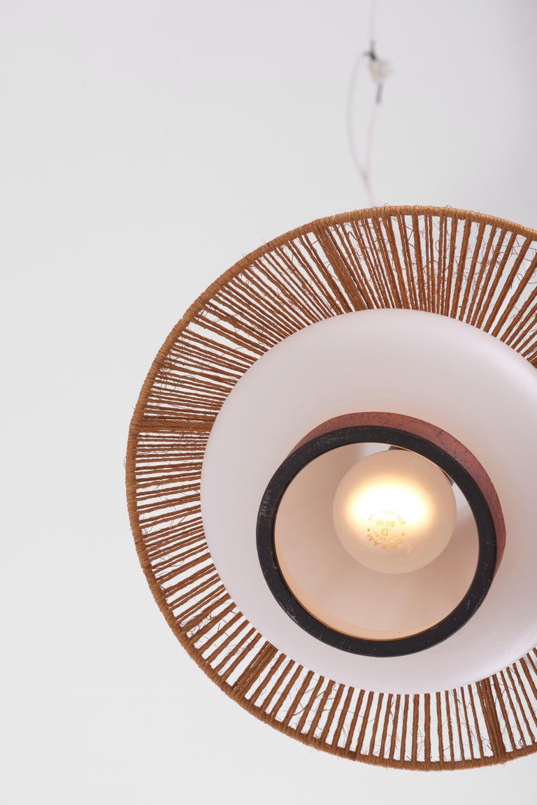Cord Pendant Lamp by Temde Leuchten, Germany, 1960s For Sale