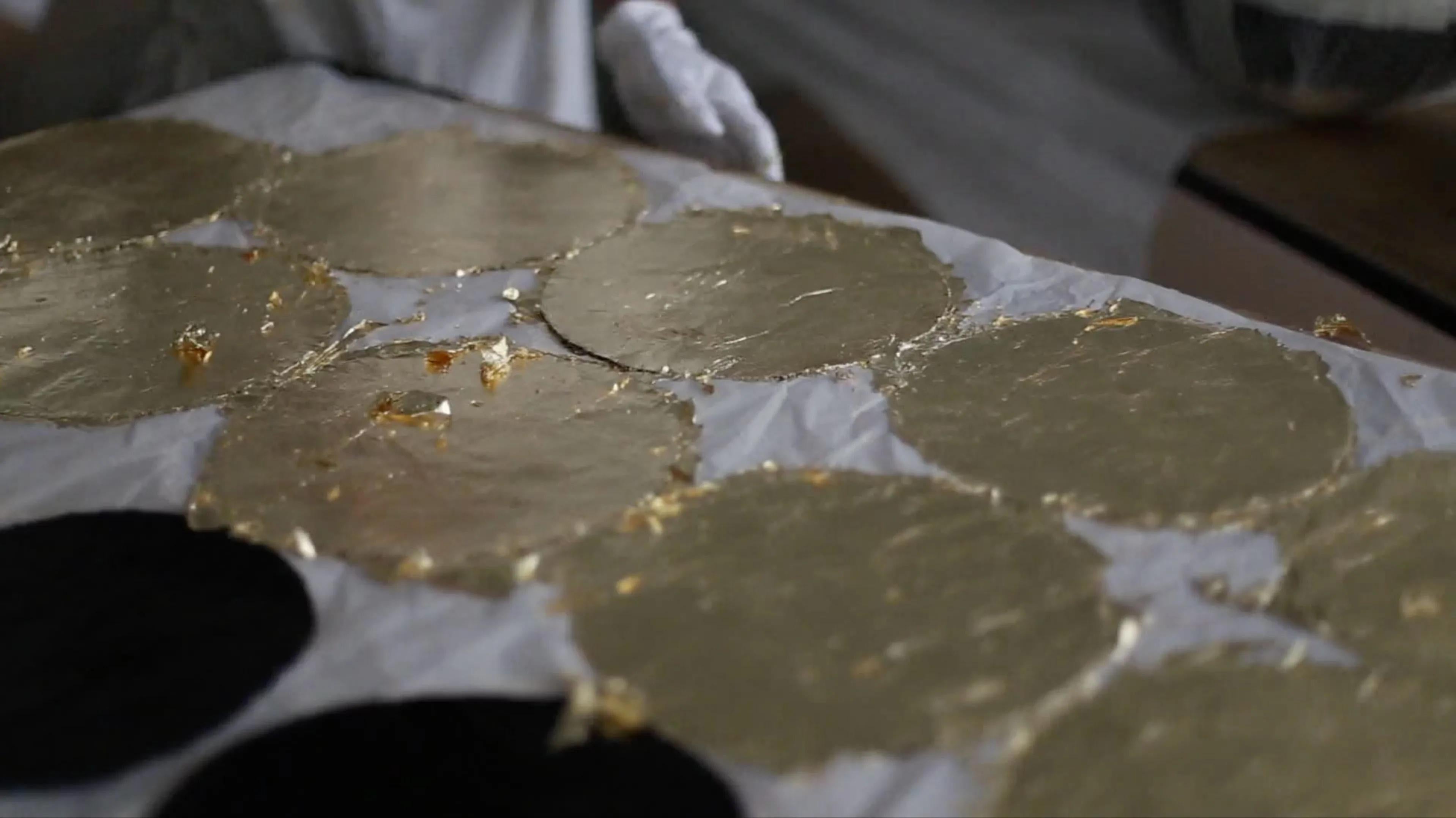 Hängeleuchte Catellani & Smith Gold Moon Chandelier 20 Led Cascata im Angebot 5