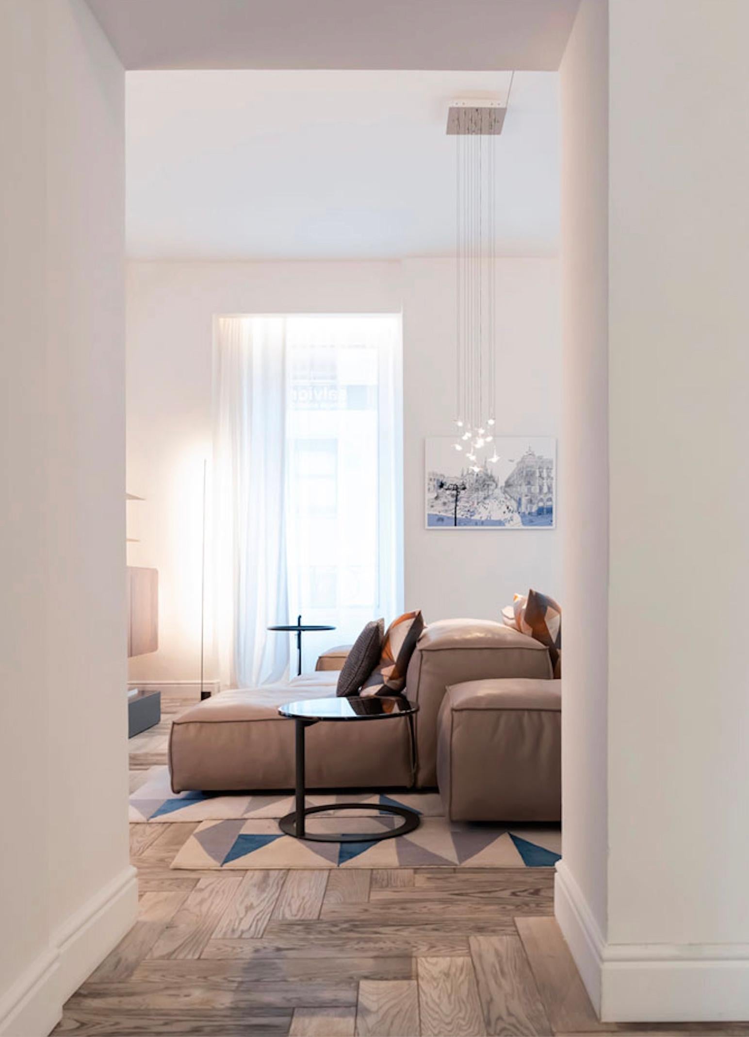 Acciaio Lampada a sospensione Catellani & Smith Jackie O Chandelier 6 LED in vendita