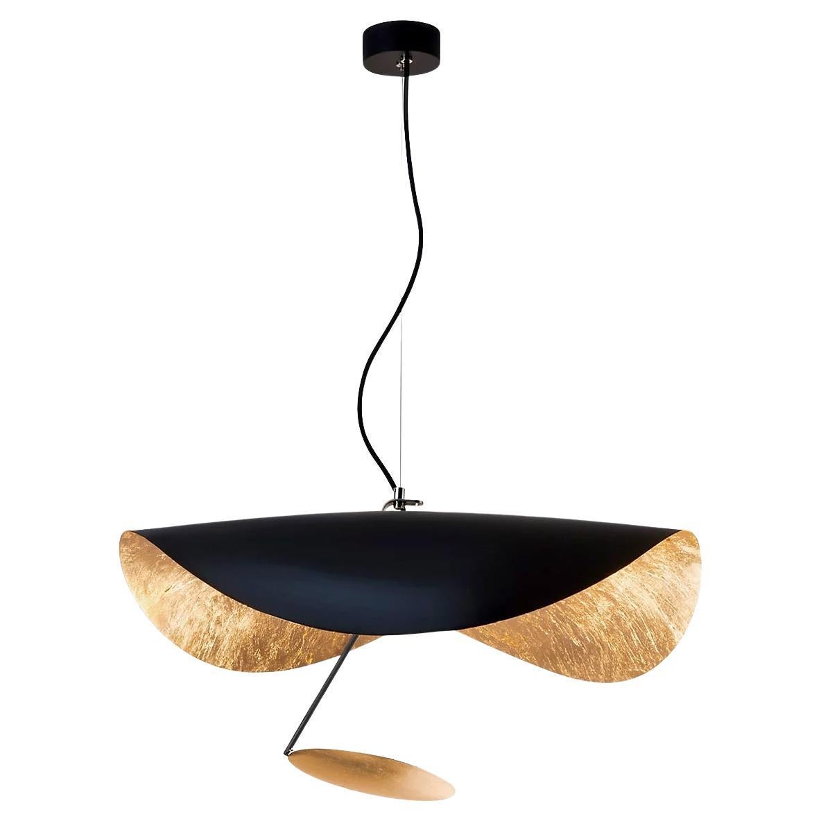 Lampada a sospensione Smith
Smith Lederam Manta S1 - Paralume nero/foglia d
oro