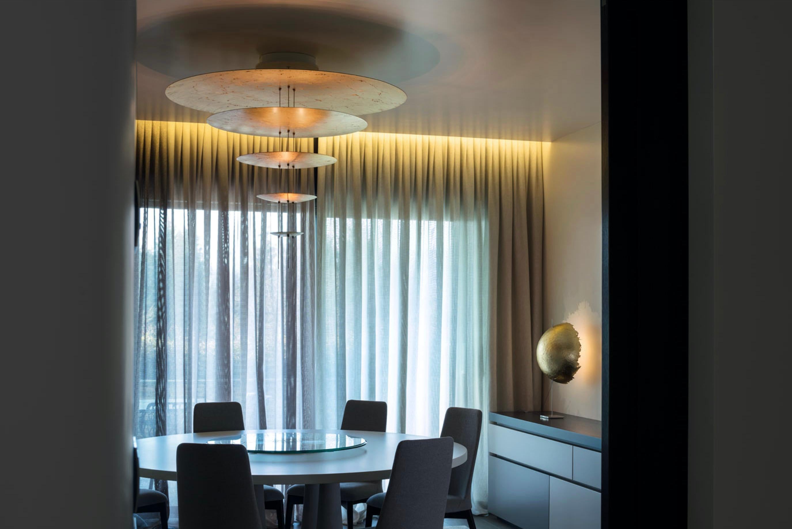 Alluminio Lampada a sospensione Catellani & Smith Macchina della Luce modello E in vendita