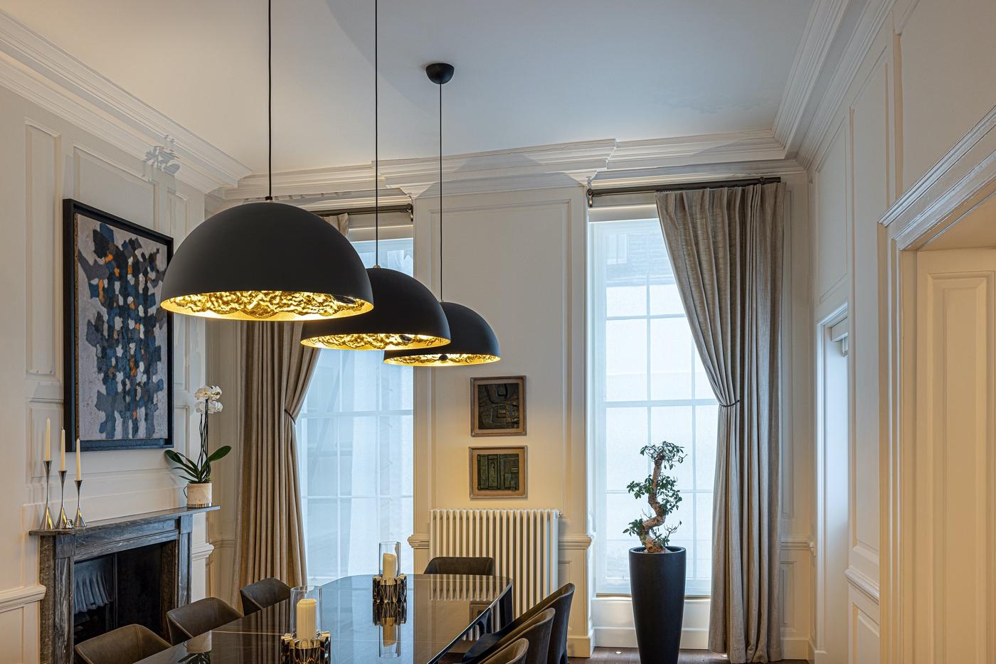 XXI secolo e contemporaneo Lampada a sospensione Catellani & Smith Stchu-Moon 02 - Foglia d'oro Ø 60 cm - 23.62 pollici in vendita