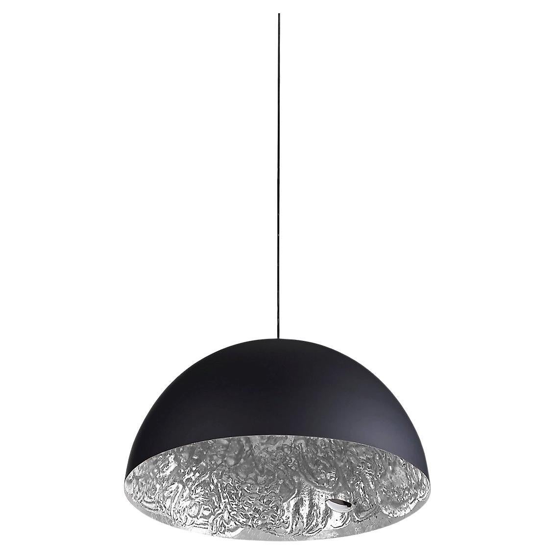 Lampada a sospensione Catellani 
Smith Stchu-Moon 02 - Foglia d
argento Ø 60 cm - 23,62 pollici in vendita