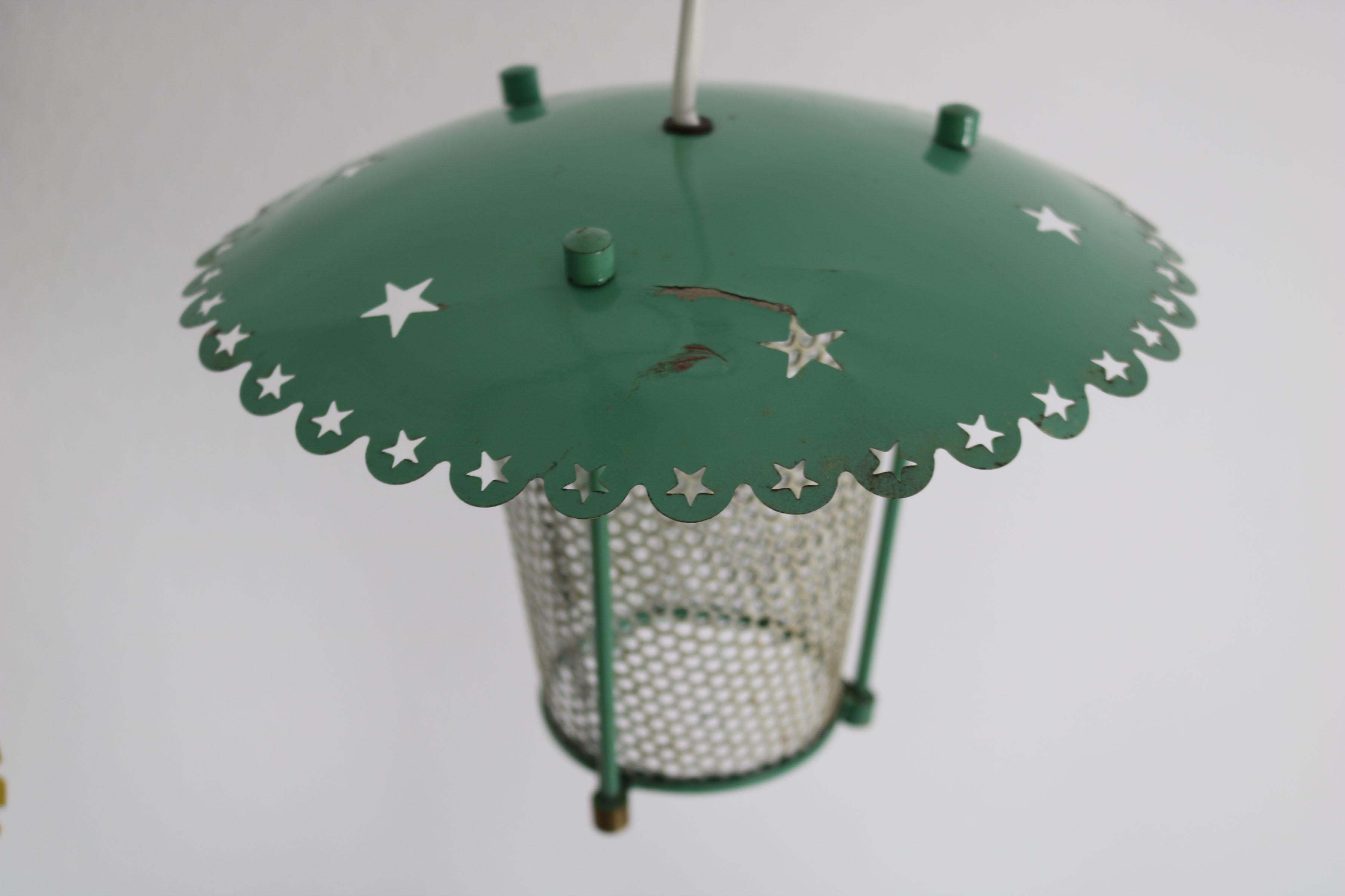  Pendant lamp consisting of two lanterns, Italy 1950 For Sale 2