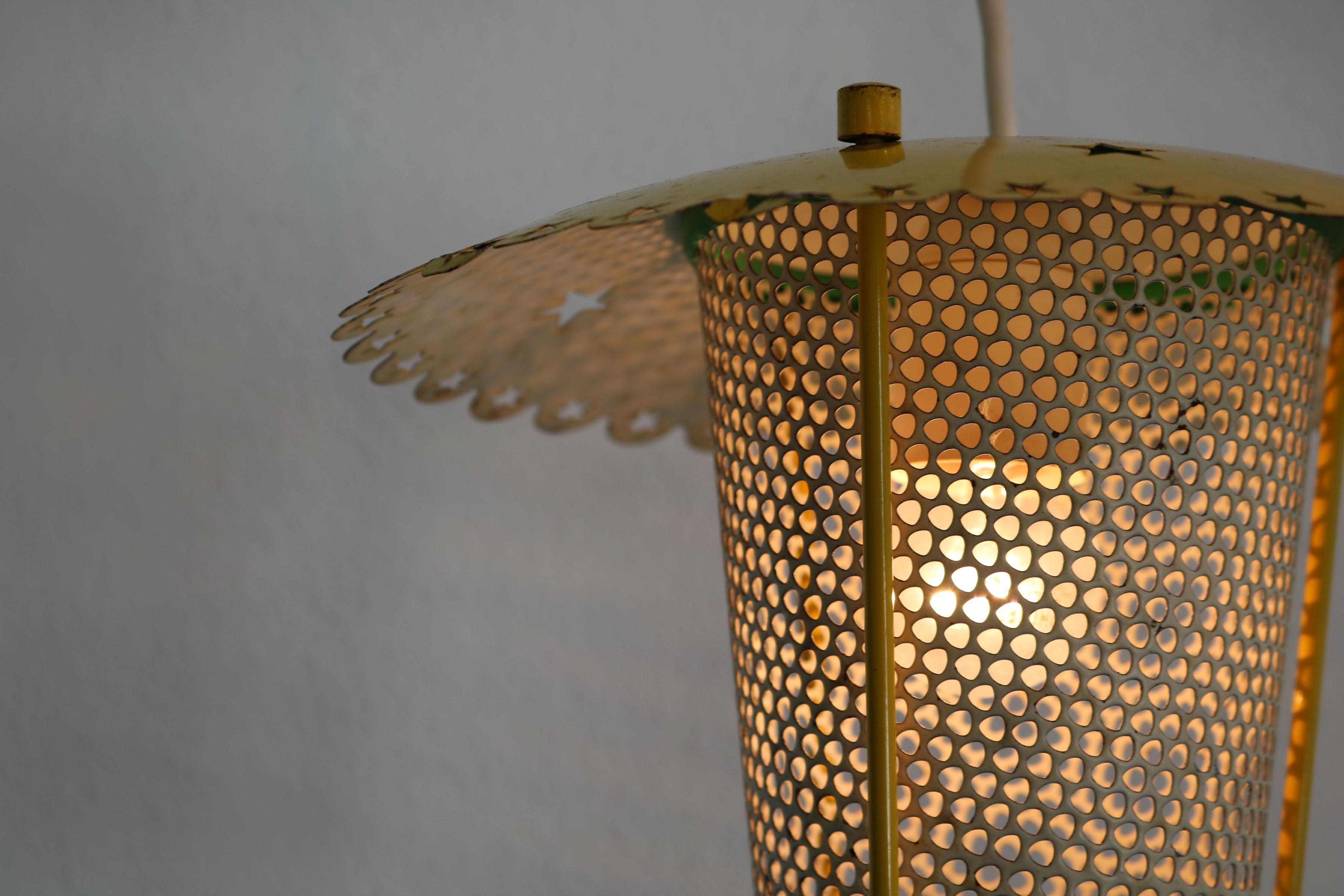  Pendant lamp consisting of two lanterns, Italy 1950 For Sale 3
