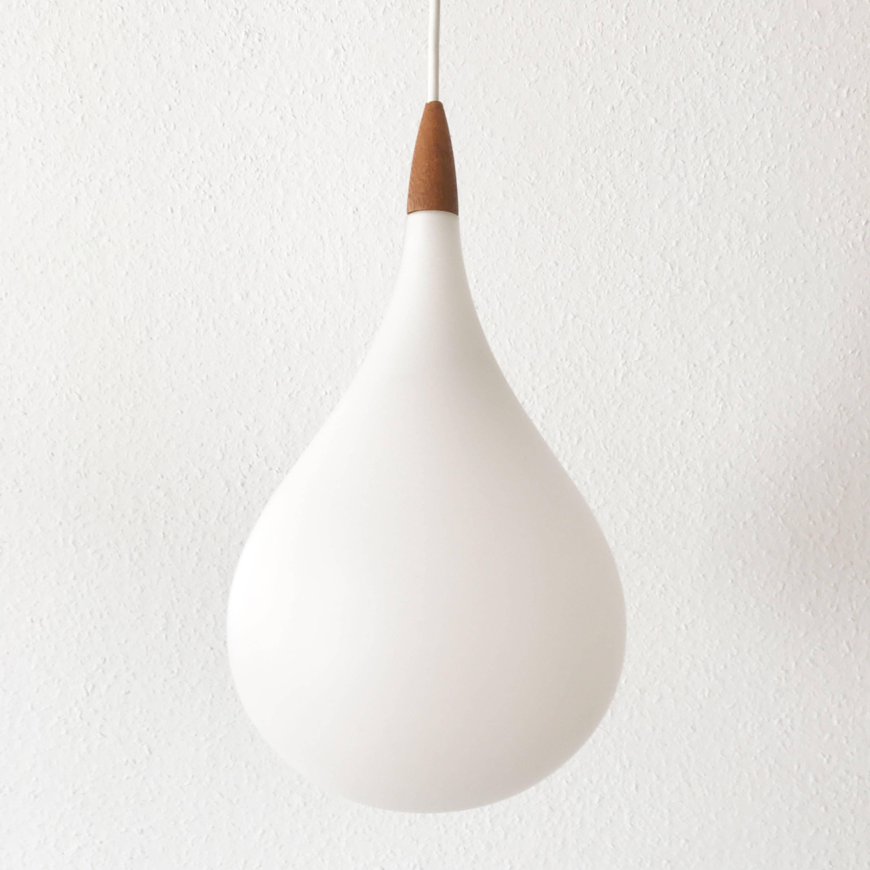 Mid-Century Modern Pendant Lamp Drop by Uno & Östen Kristiansson, 1957 for Luxus Vittsjö, Sweden