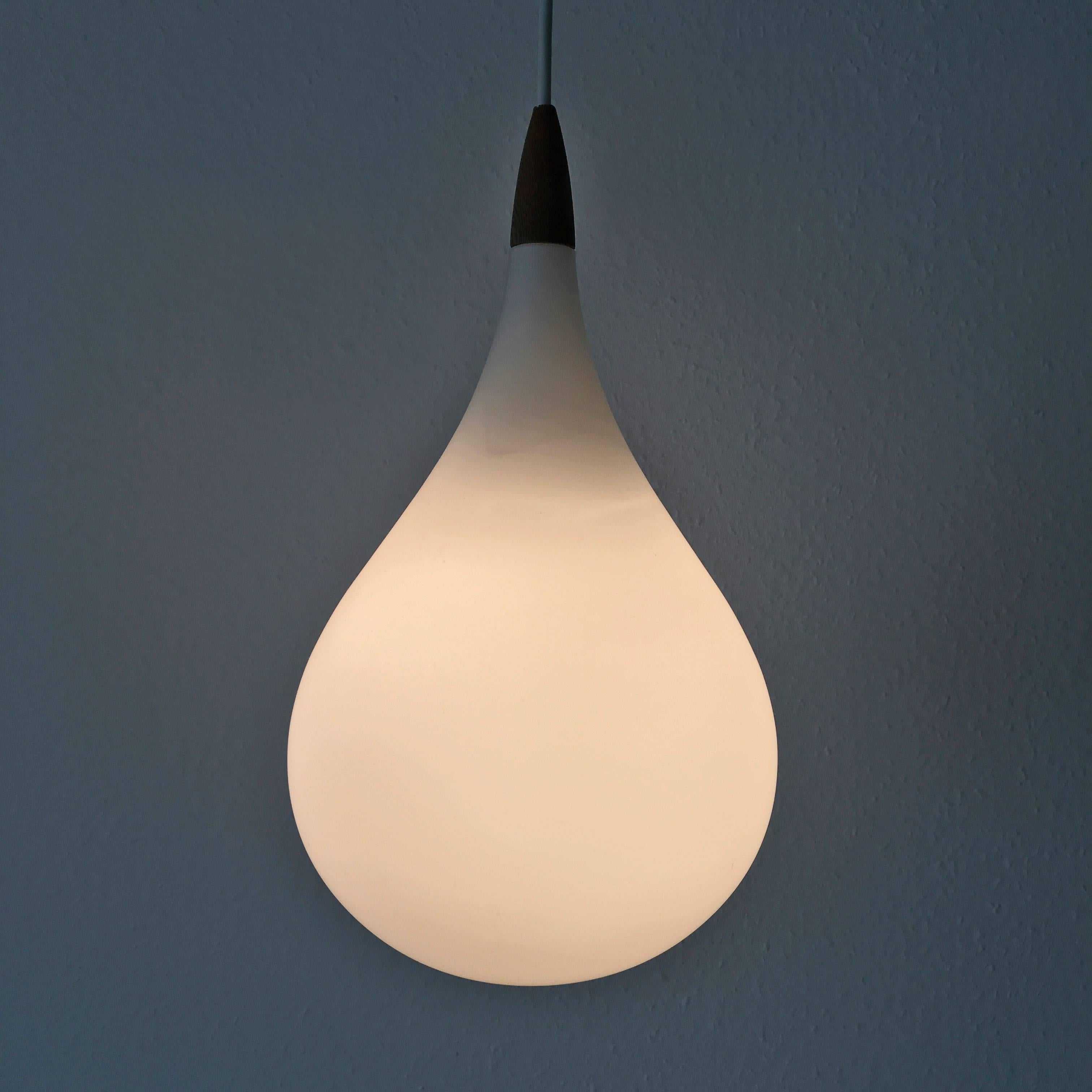 Pendant Lamp Drop by Uno & Östen Kristiansson, 1957 for Luxus Vittsjö, Sweden In Excellent Condition In Munich, DE