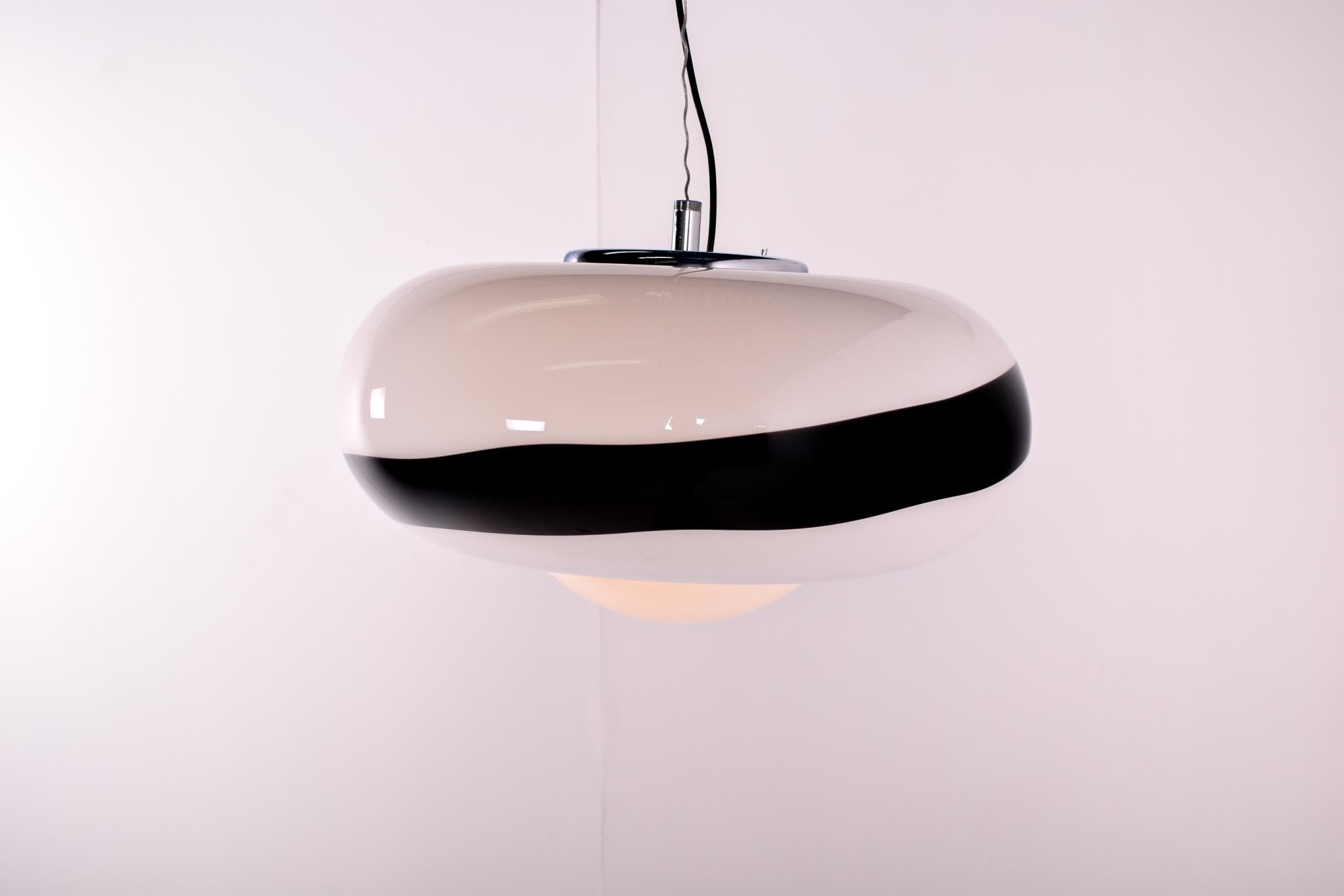Mid-Century Modern Pendant Lamp from Harvey Guzzini for Meblo