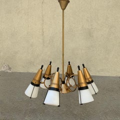 Lámpara colgante de Lamperti, años 50