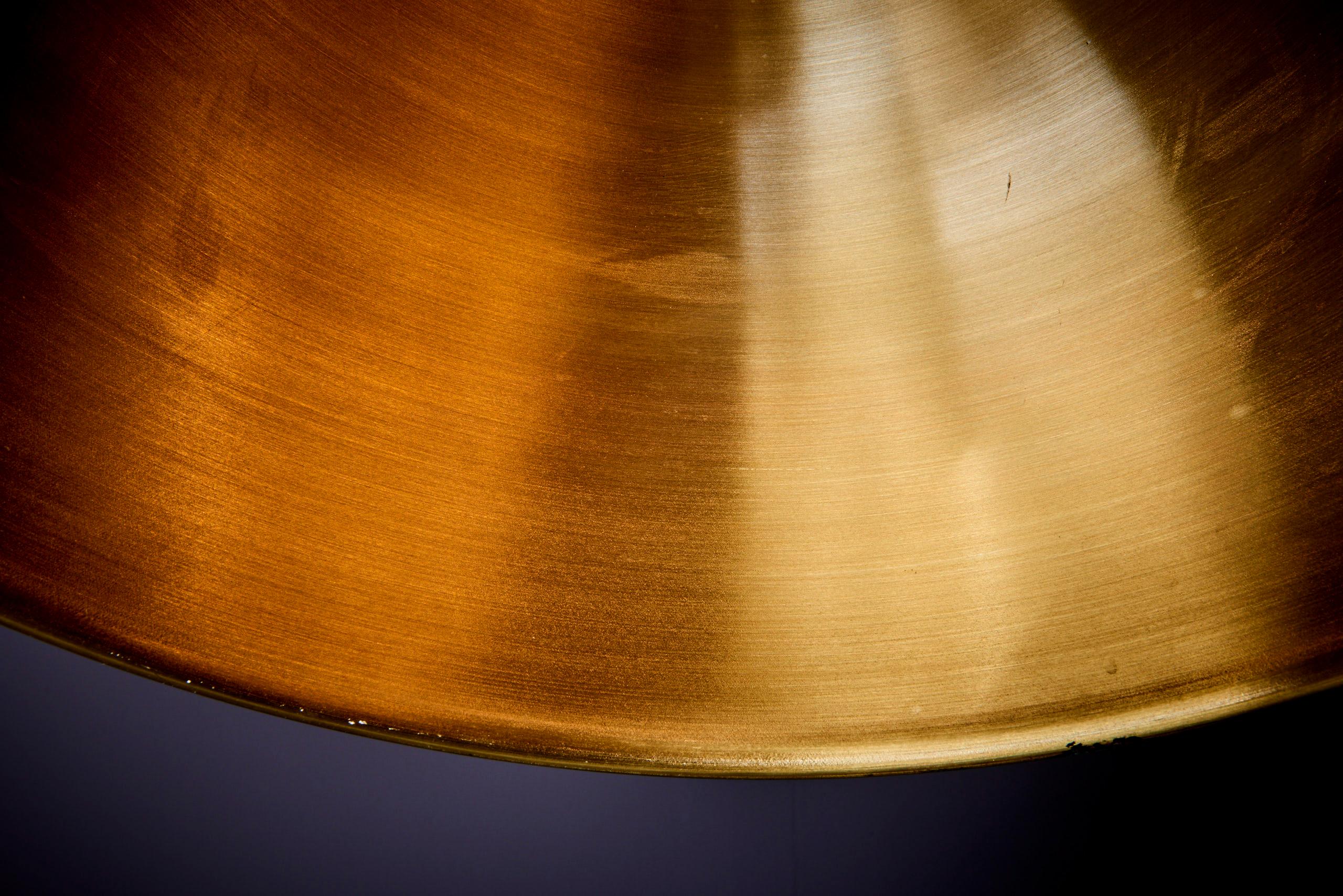 Late 20th Century Pendant Lamp in Brass by Florian Schulz, Germany, 1970s For Sale