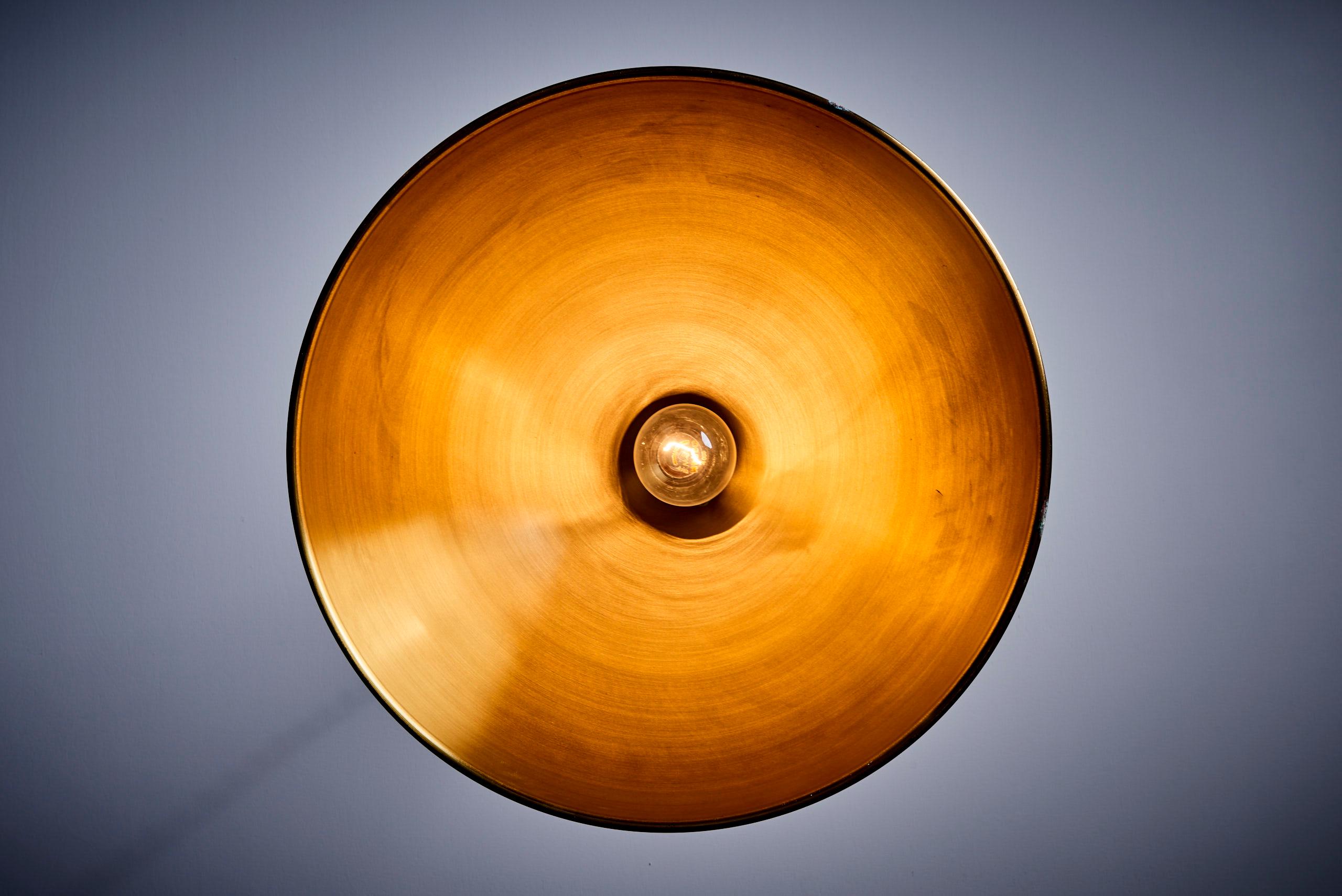 Pendant Lamp in Brass by Florian Schulz, Germany, 1970s For Sale 1