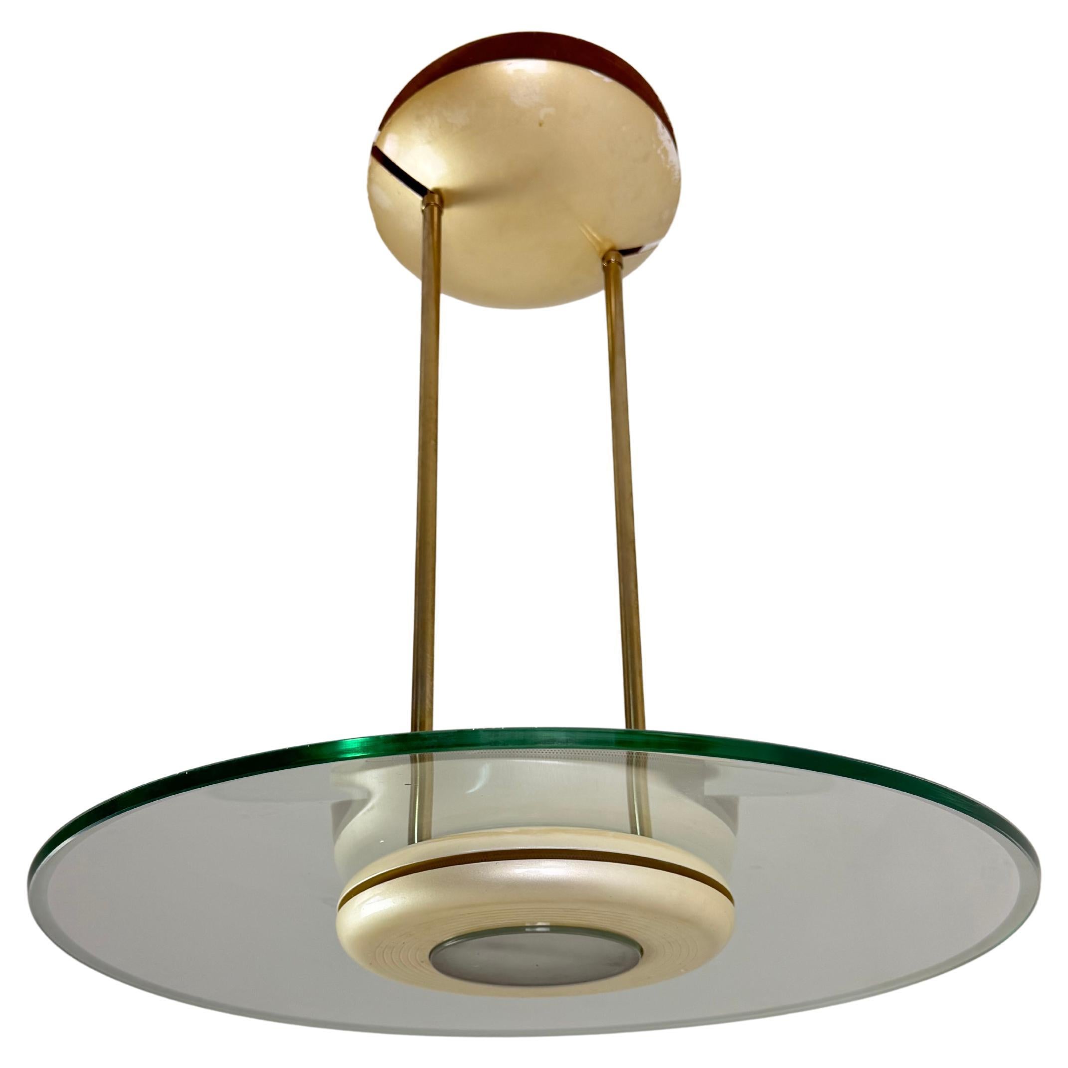 Pendant Lamp in the style of Max Ingrand for Fontana Arte in vendita