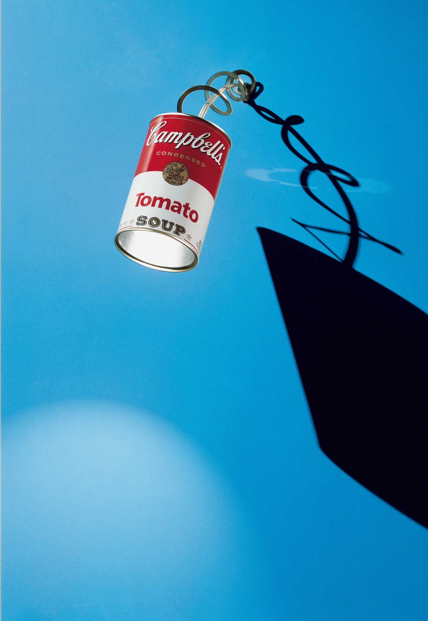 Model: Canned Light
Designers: Christoph Matthias & Hagen Sczech, 2003
Brand: Ingo Maurer

Canned Light is a playful and functional pendant lamp inspired by the iconic Campbell's Tomato Soup can. The lamp integrates reflector and LED light source