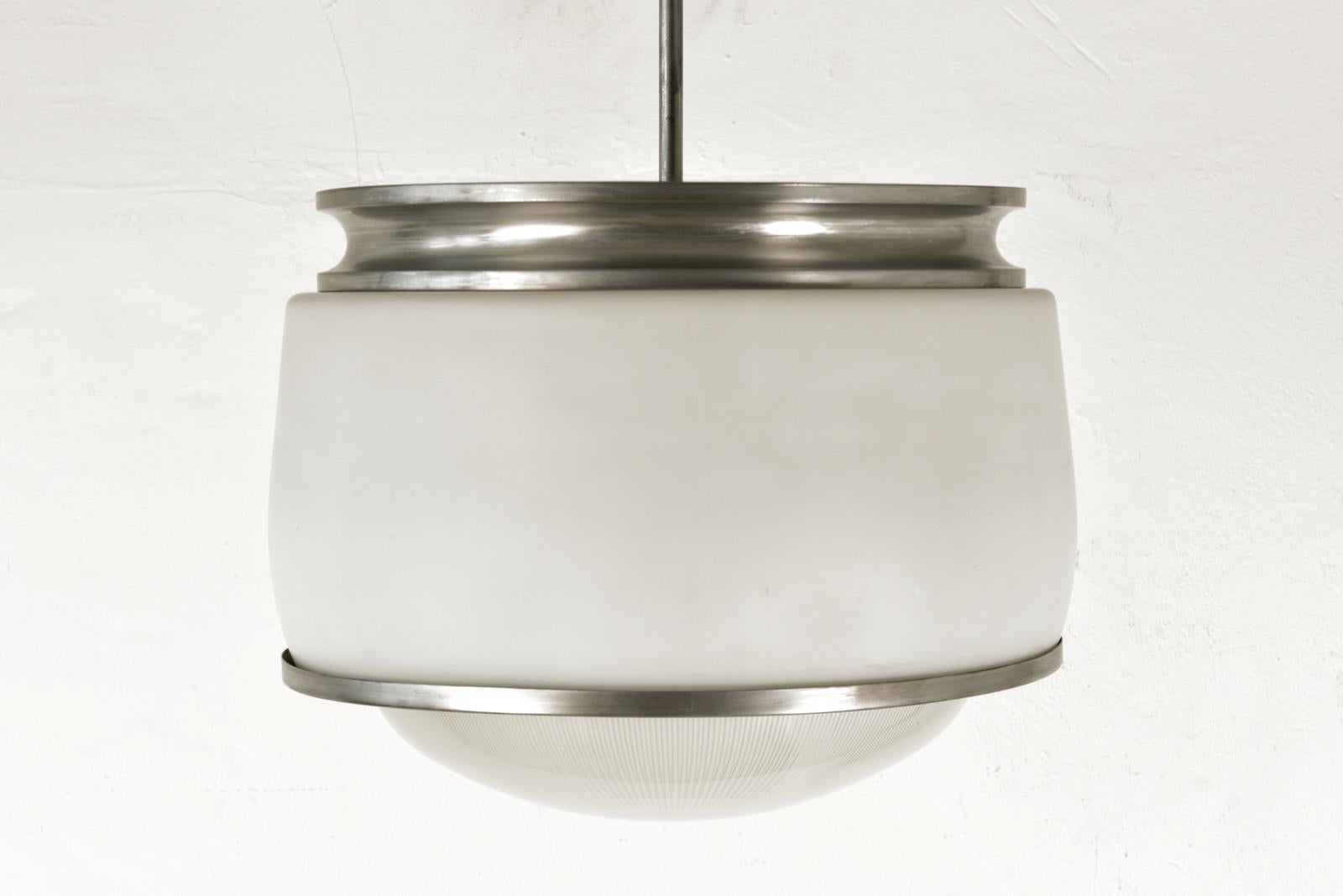 Mid-Century Modern Pendant Lamp Kappa by Sergio Mazza for Artemide, Italy - 1960s For Sale