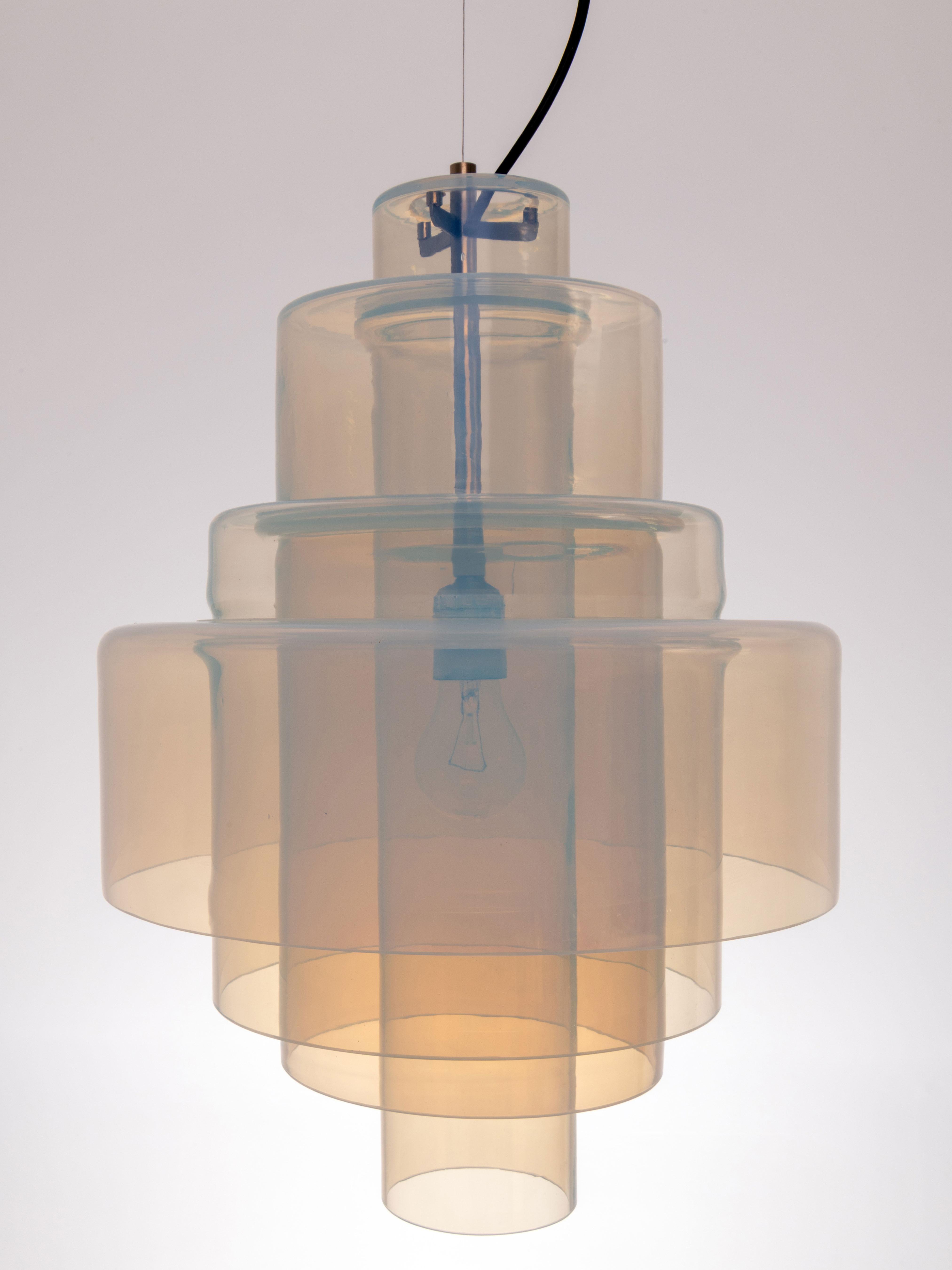 Mid-Century moderno Lampada a sospensione LS-120 - Carlo Nason in vendita