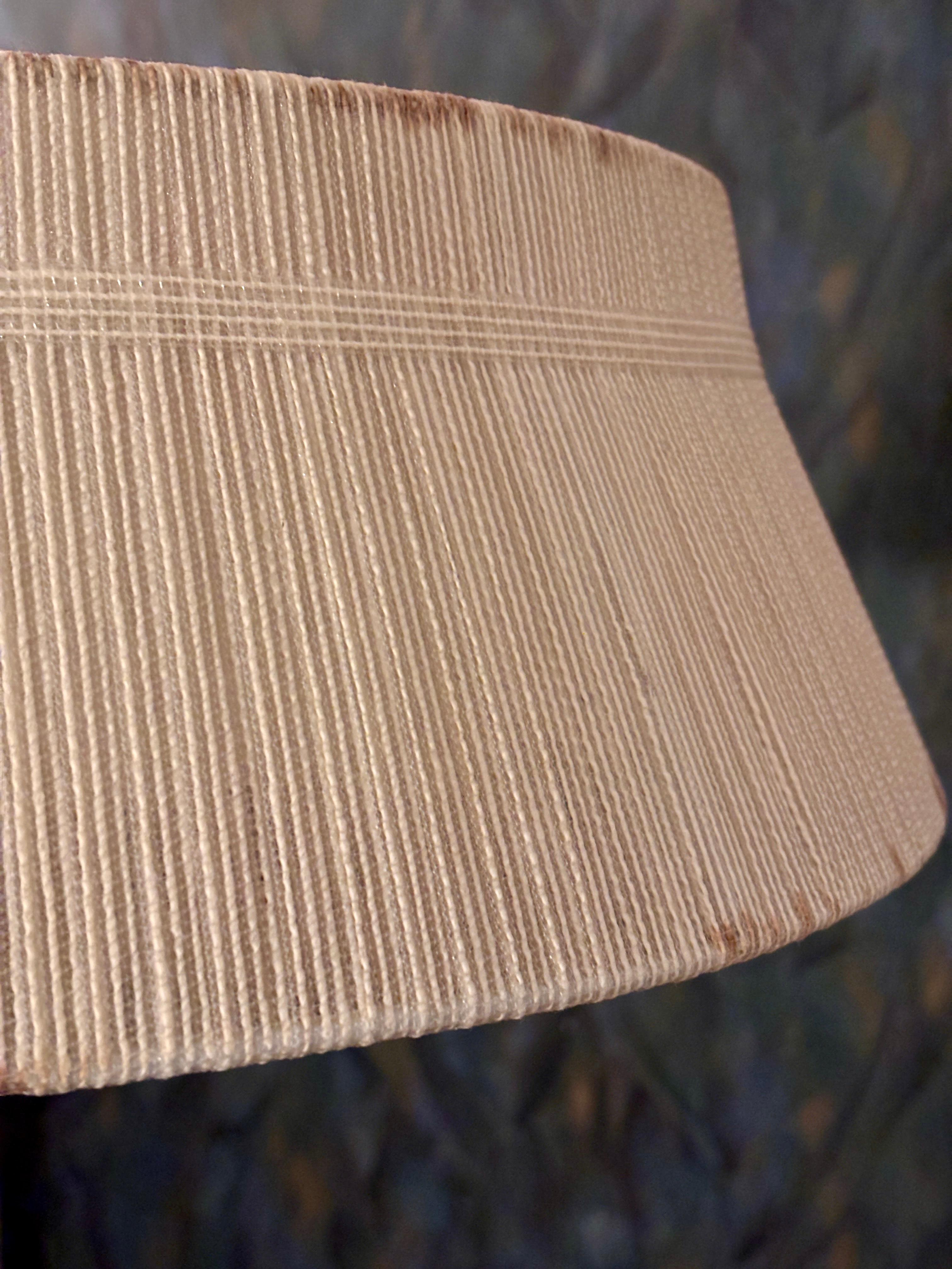 Hängeleuchte aus Sisal und Nussbaumholz von Temde 1960s im Angebot 2