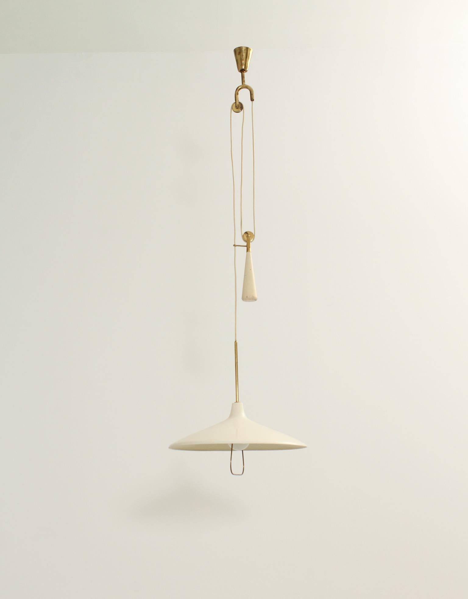 Mid-Century Modern Pendant Lamp Model 12126 by Angelo Lelii for Arredoluce