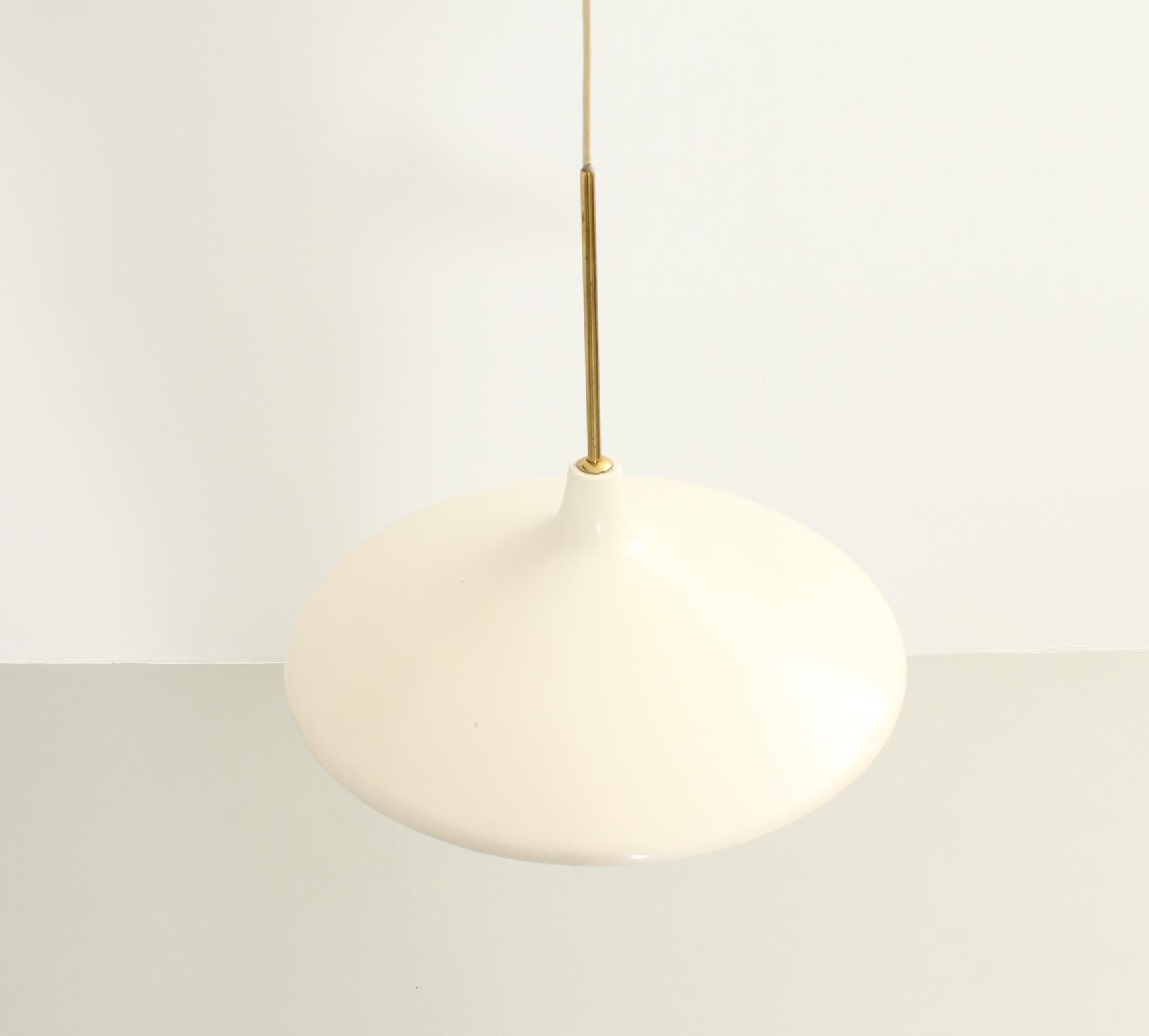 Pendant Lamp Model 12126 by Angelo Lelii for Arredoluce In Good Condition In Barcelona, ES