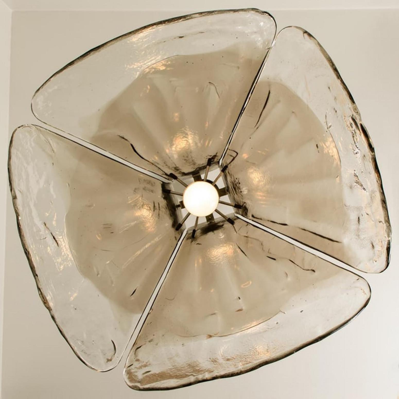 Pendant Lamp Model LS185 by Carlo Nason for Mazzega en venta 2