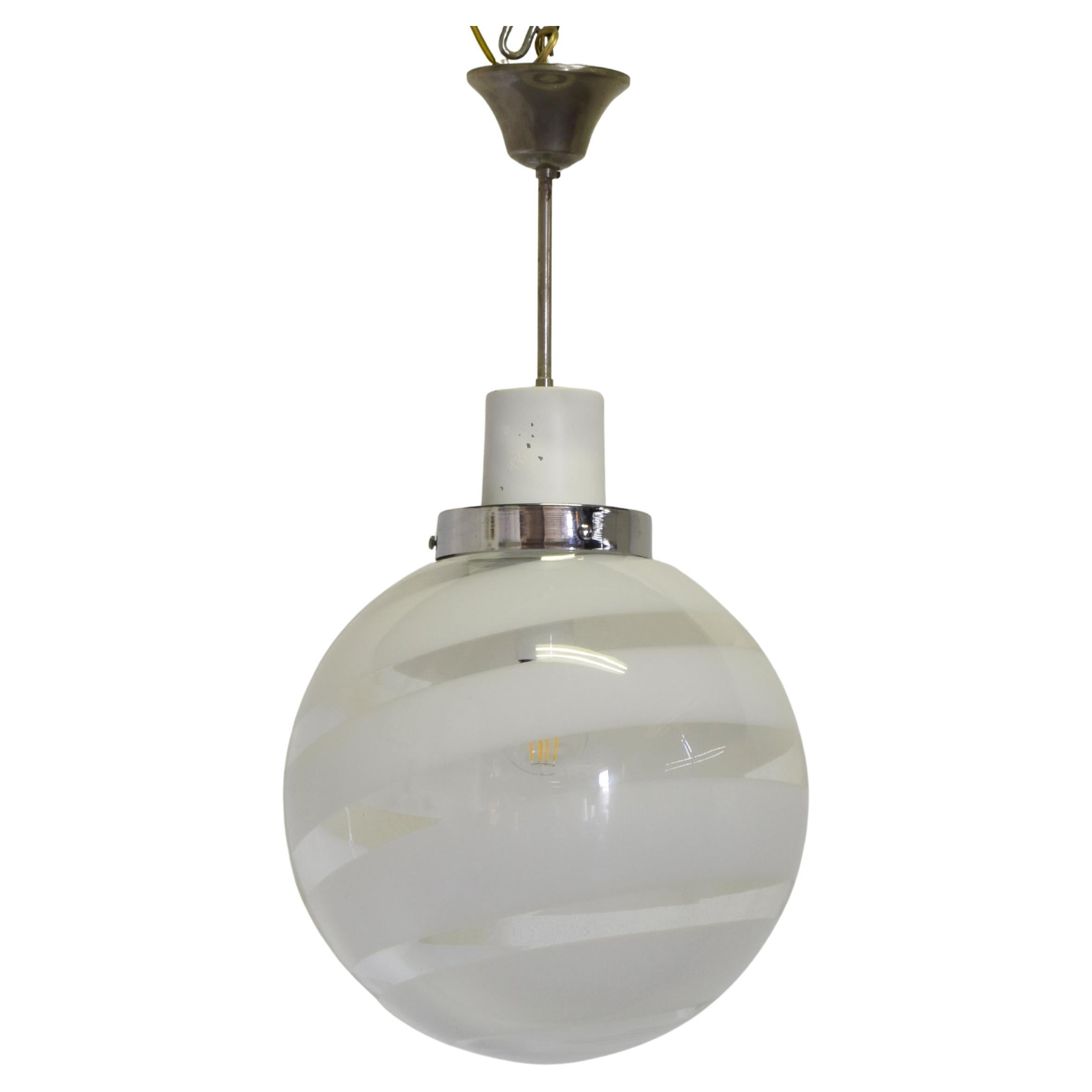 Pendant lamp Murano glass 1970 Att.Venini in vendita