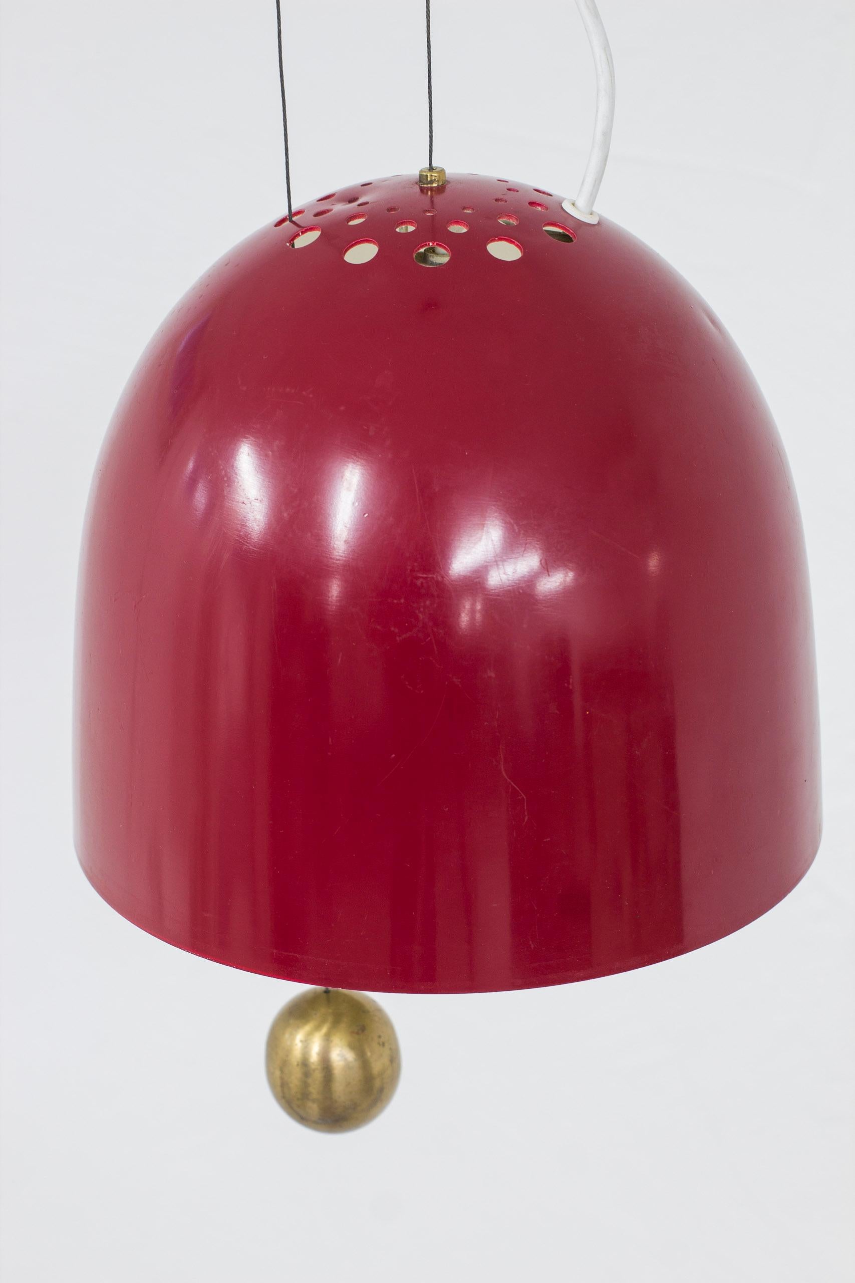 Mid-20th Century Pendant lamp no. T177 by Hans-Agne Jakobsson, Sweden, 1950s For Sale