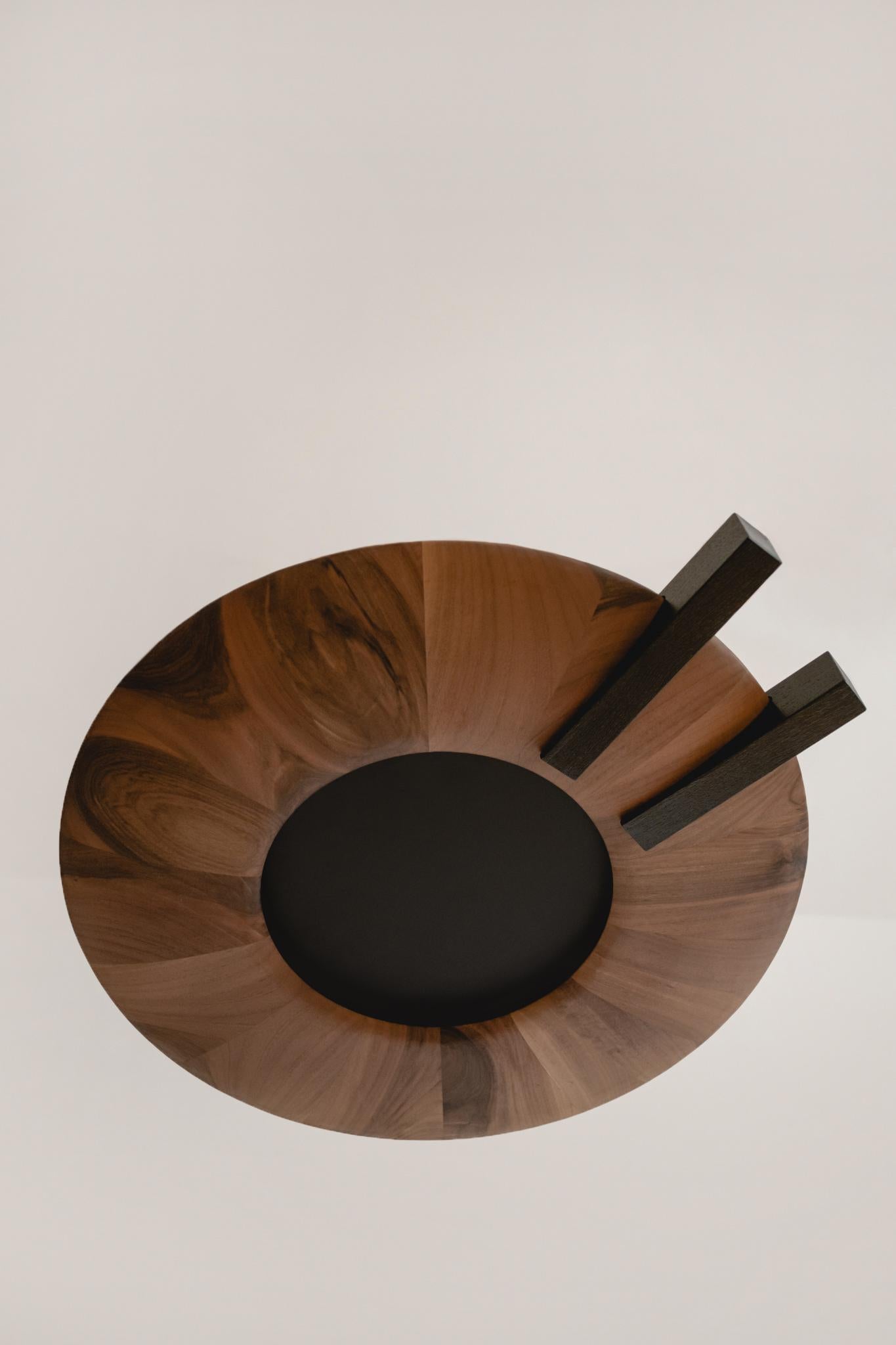 Pendant Lamp Oko Walnut and Oak Wood Handcrafted In New Condition For Sale In Skopje, MK