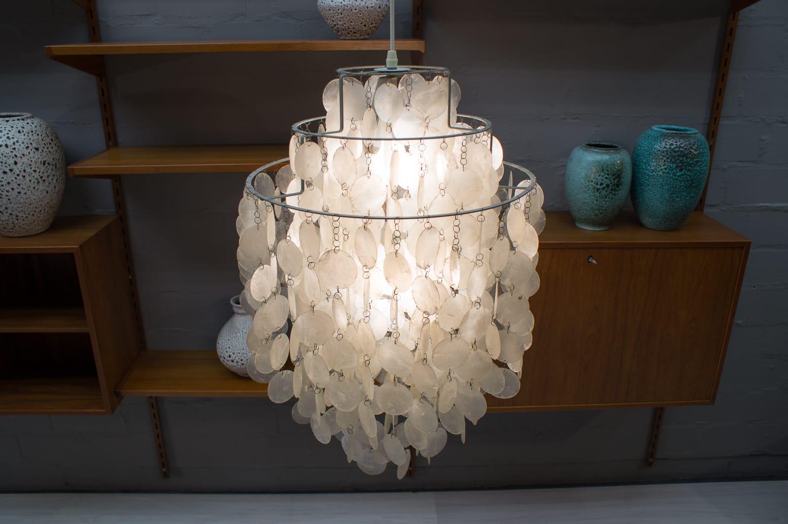 Mid-Century Modern Pendant Lamp or Chandelier FUN 1DM by Verner Panton for Lüber, Switzerland 1960s For Sale