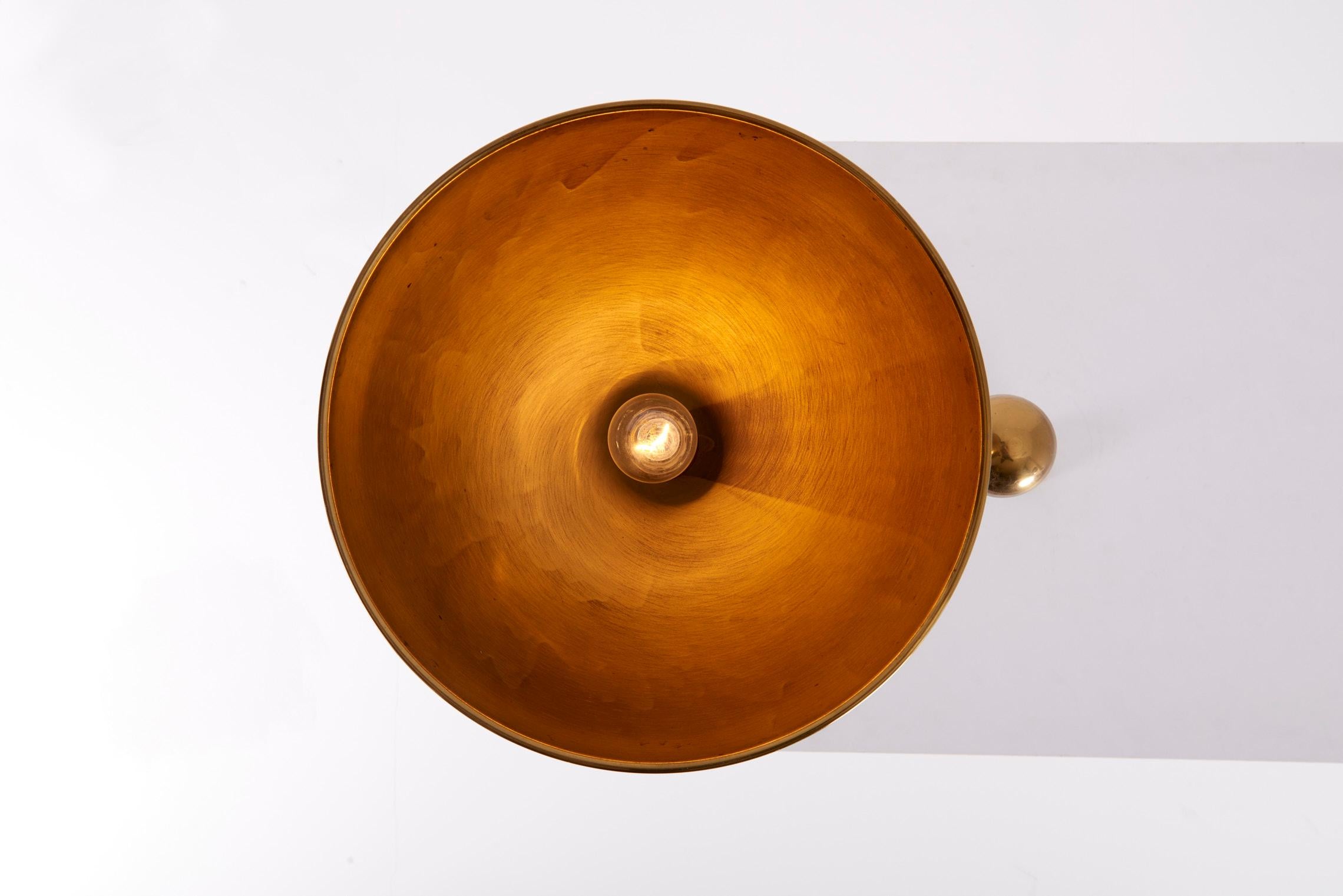 Pendant Lamp Posa with Side Pull in Brass by Florian Schulz, Germany, 1970s 11