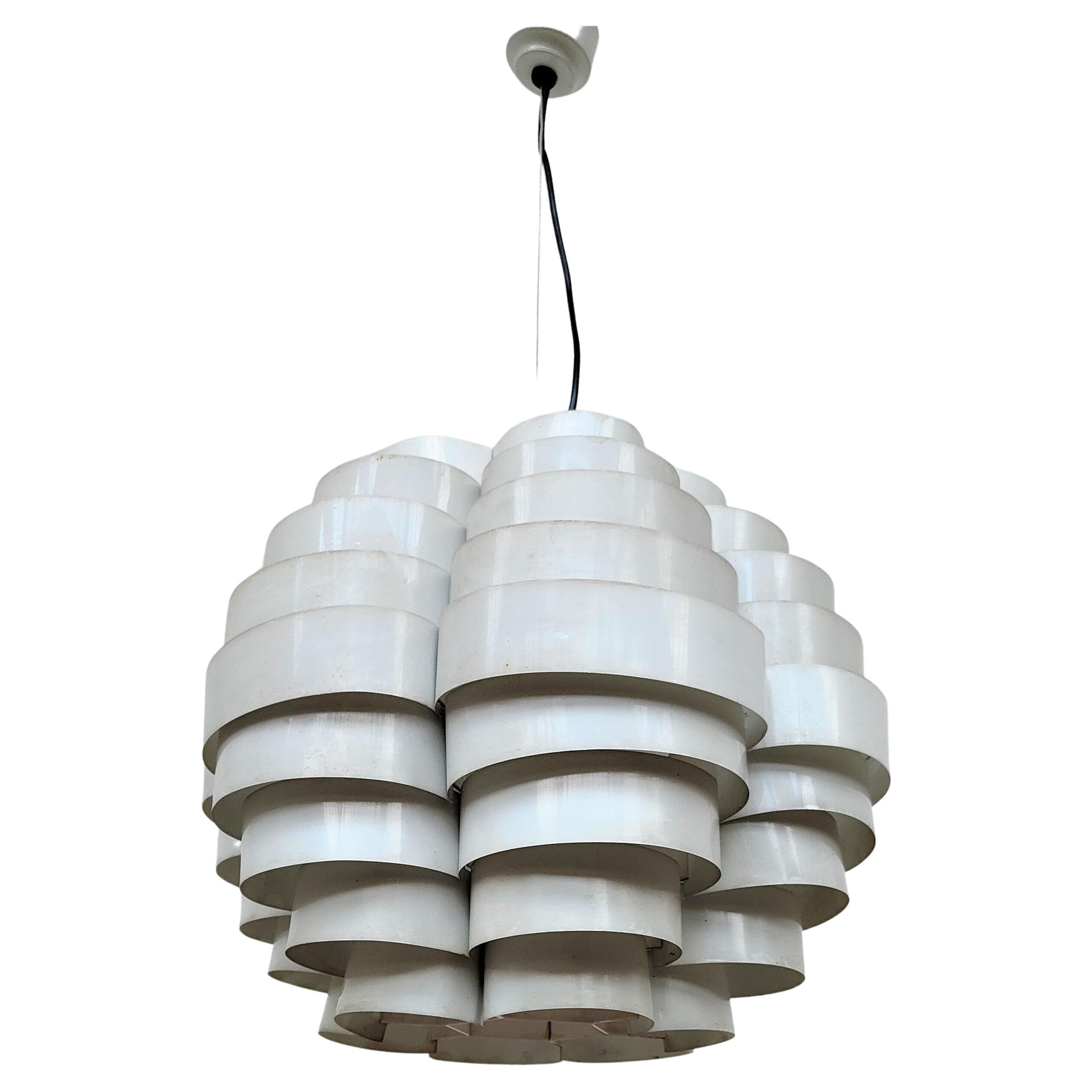 Pendant Lamp Tornado 1722 by Elio Martinelli for Martinelli Luce 60s For  Sale at 1stDibs
