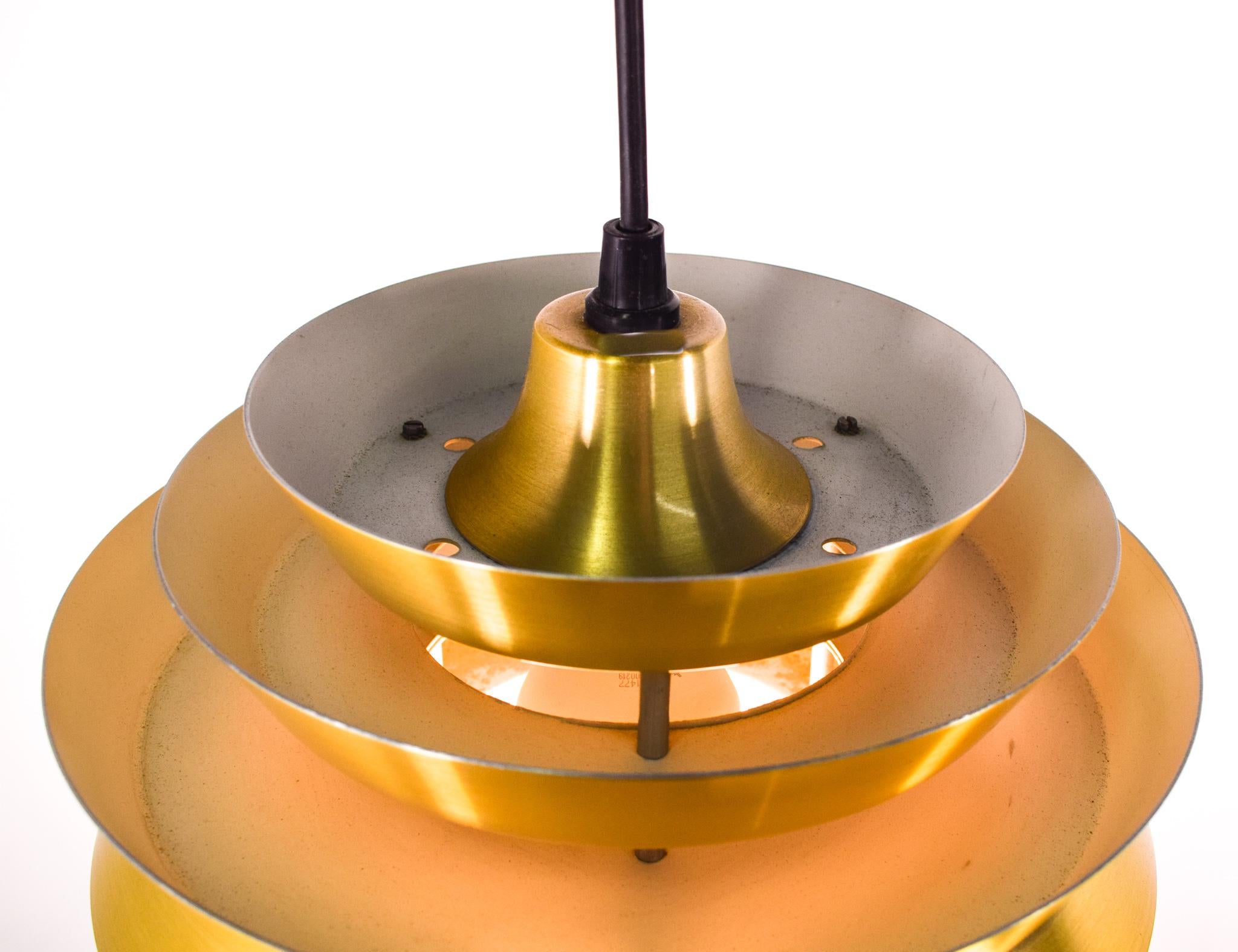 Mid-Century Modern Pendant Lamp Trava Design by Sigurd “Carl Thore”, 1960 For Sale