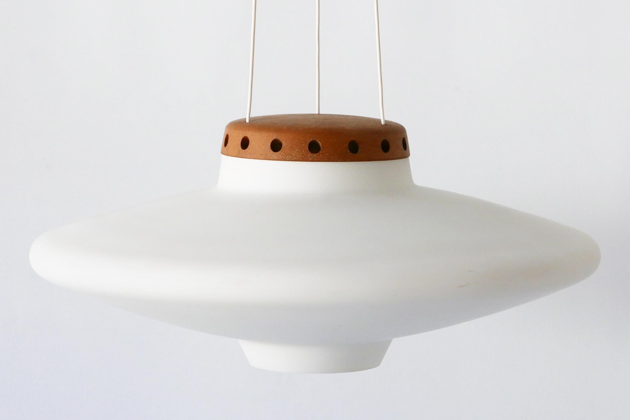 Pendant Lamp Ufo by Uno & Östen Kristiansson, 1950s for Luxus Vittsjö, Sweden 3