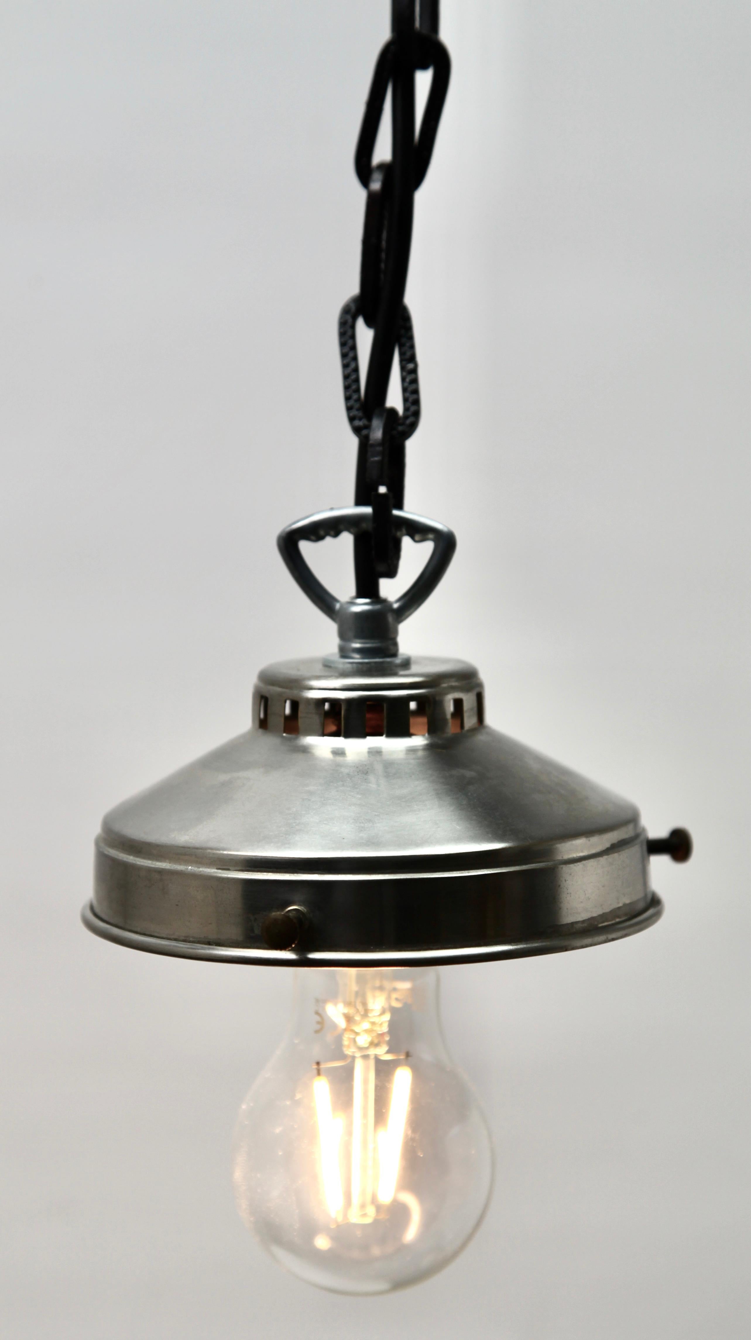 Pendant Lamp with a Opaline Shade, 1930s, Netherlands In Good Condition For Sale In Verviers, BE