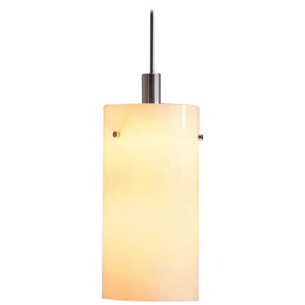 Pendant Lamp with White Glass Shade 180cm/70 in. Length