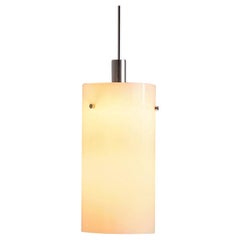 Retro Pendant Lamp with White Glass Shade 