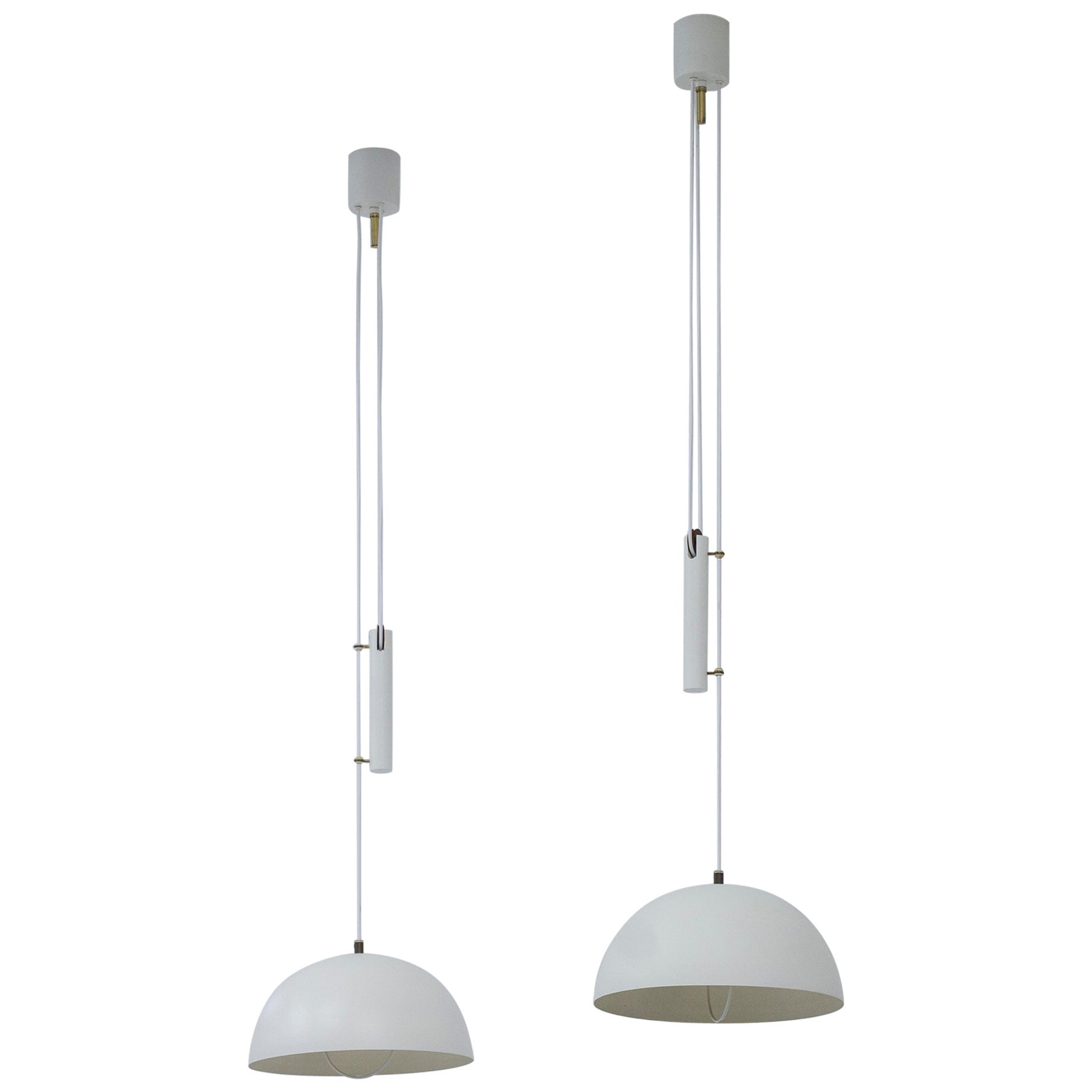 Lampes à suspension attribuées à Hans-Agne Jakobsson, Karlskron lampfabrik, années 1950