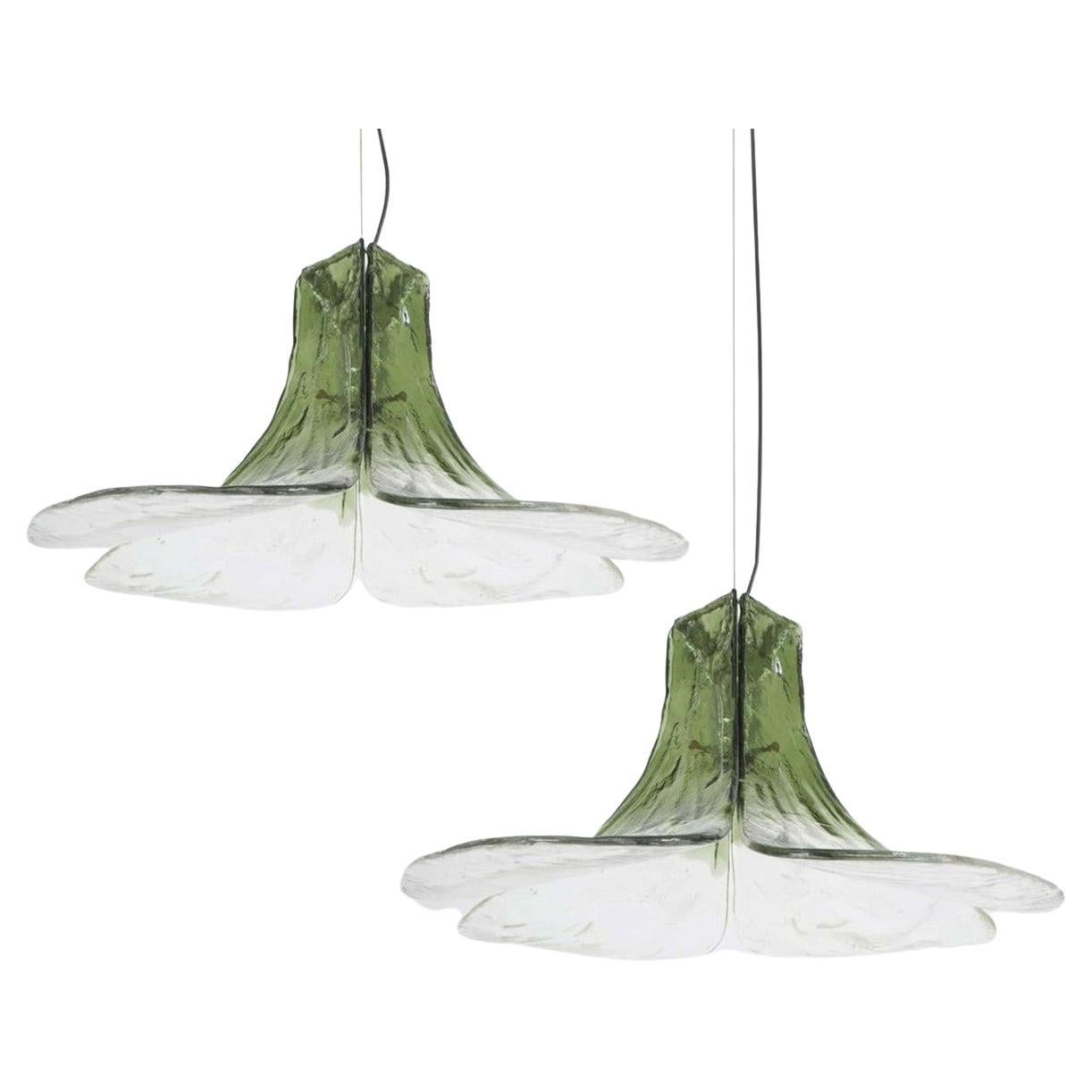 Pendant Lamps Model Ls185 by Carlo Nason for Mazzega